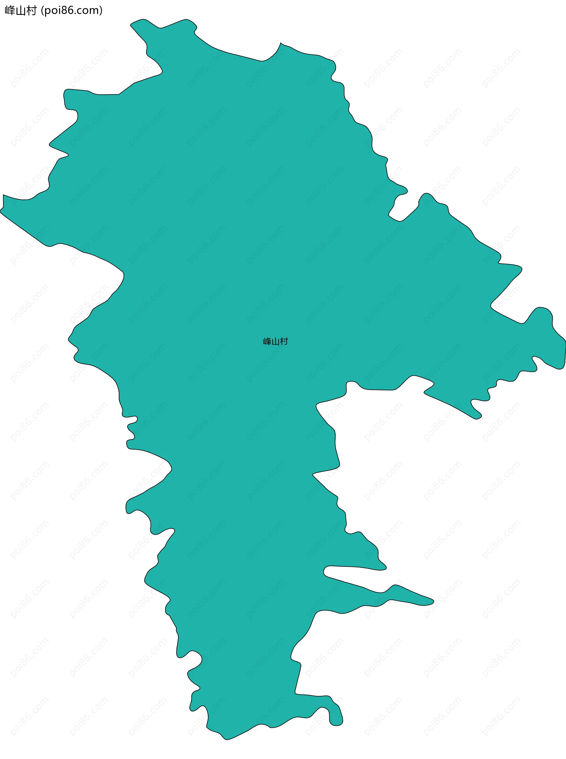 峰山村边界地图