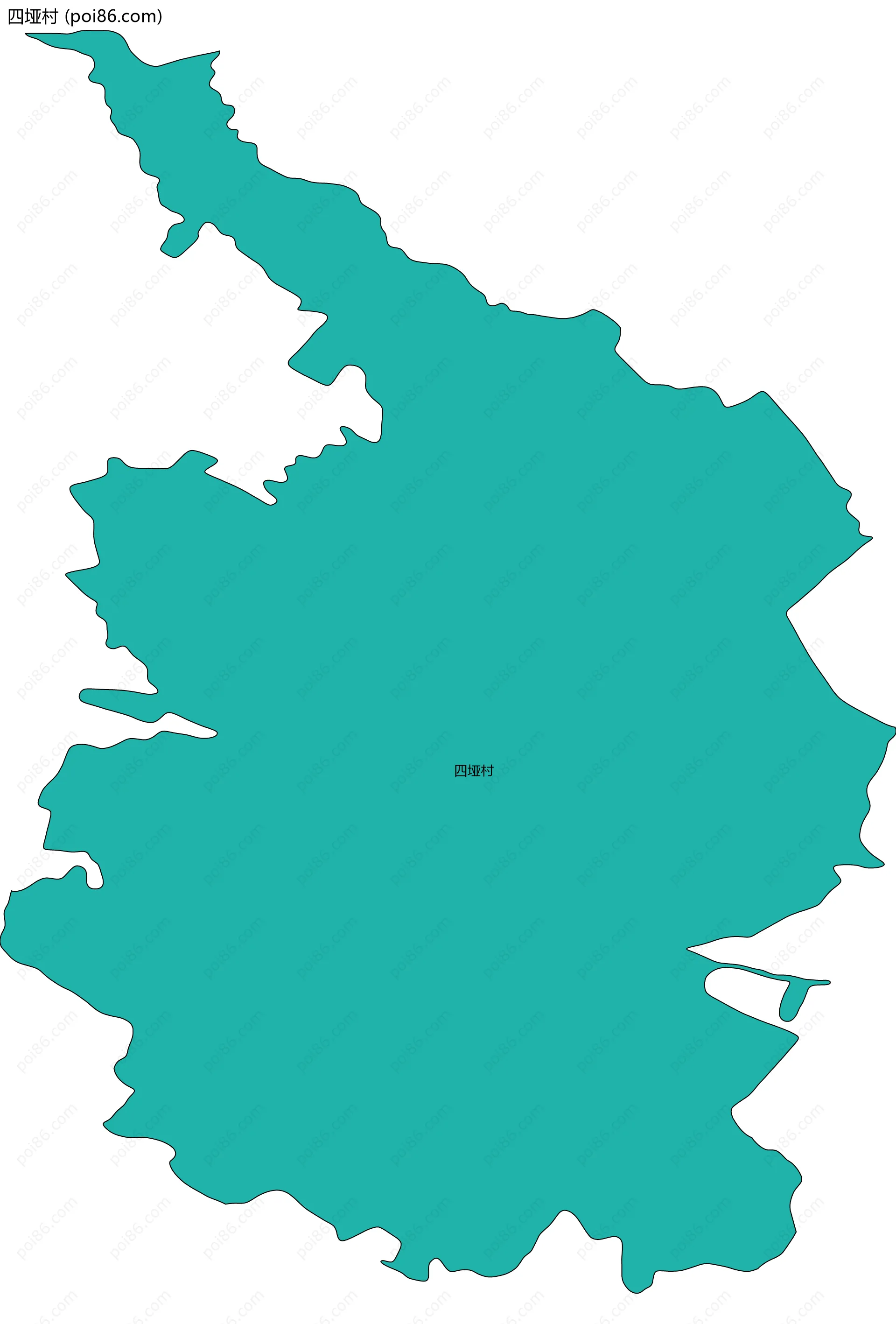 四垭村边界地图