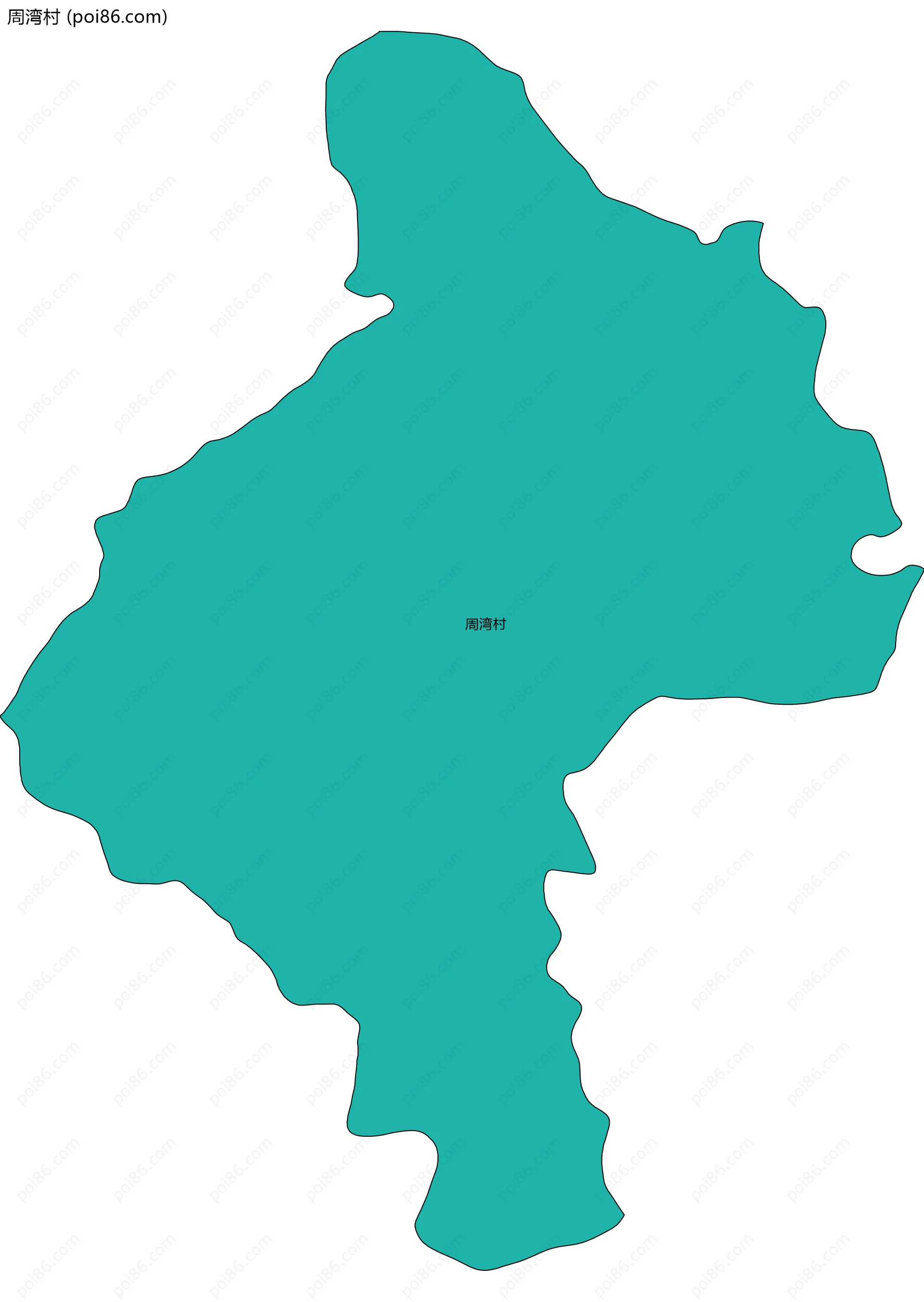 周湾村边界地图