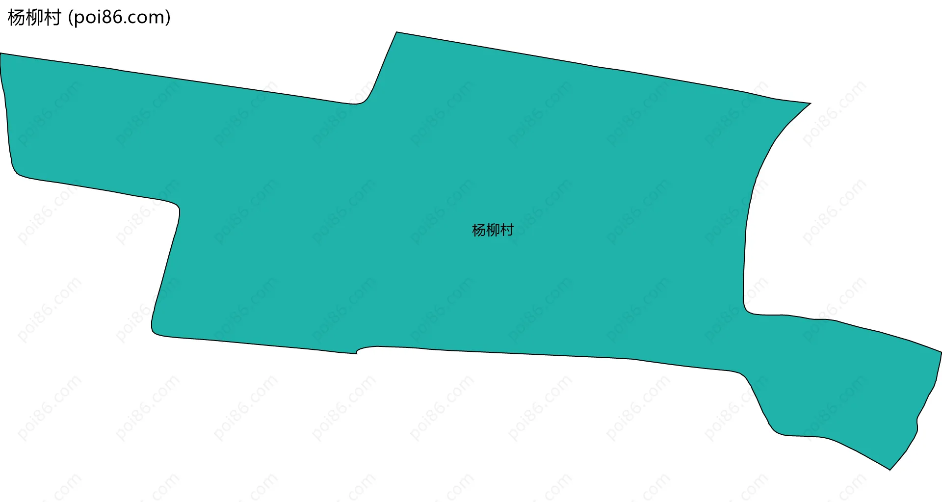 杨柳村边界地图