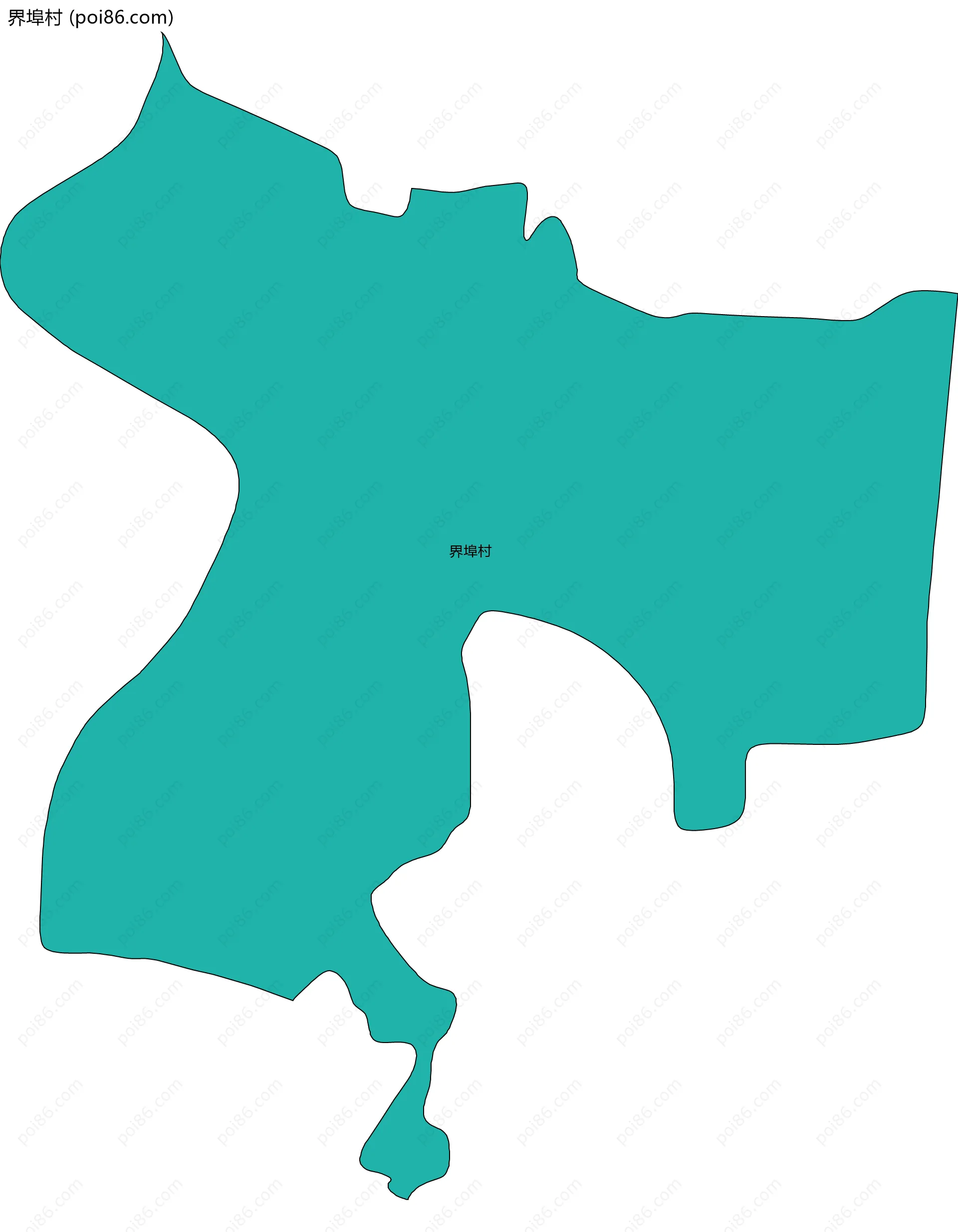 界埠村边界地图