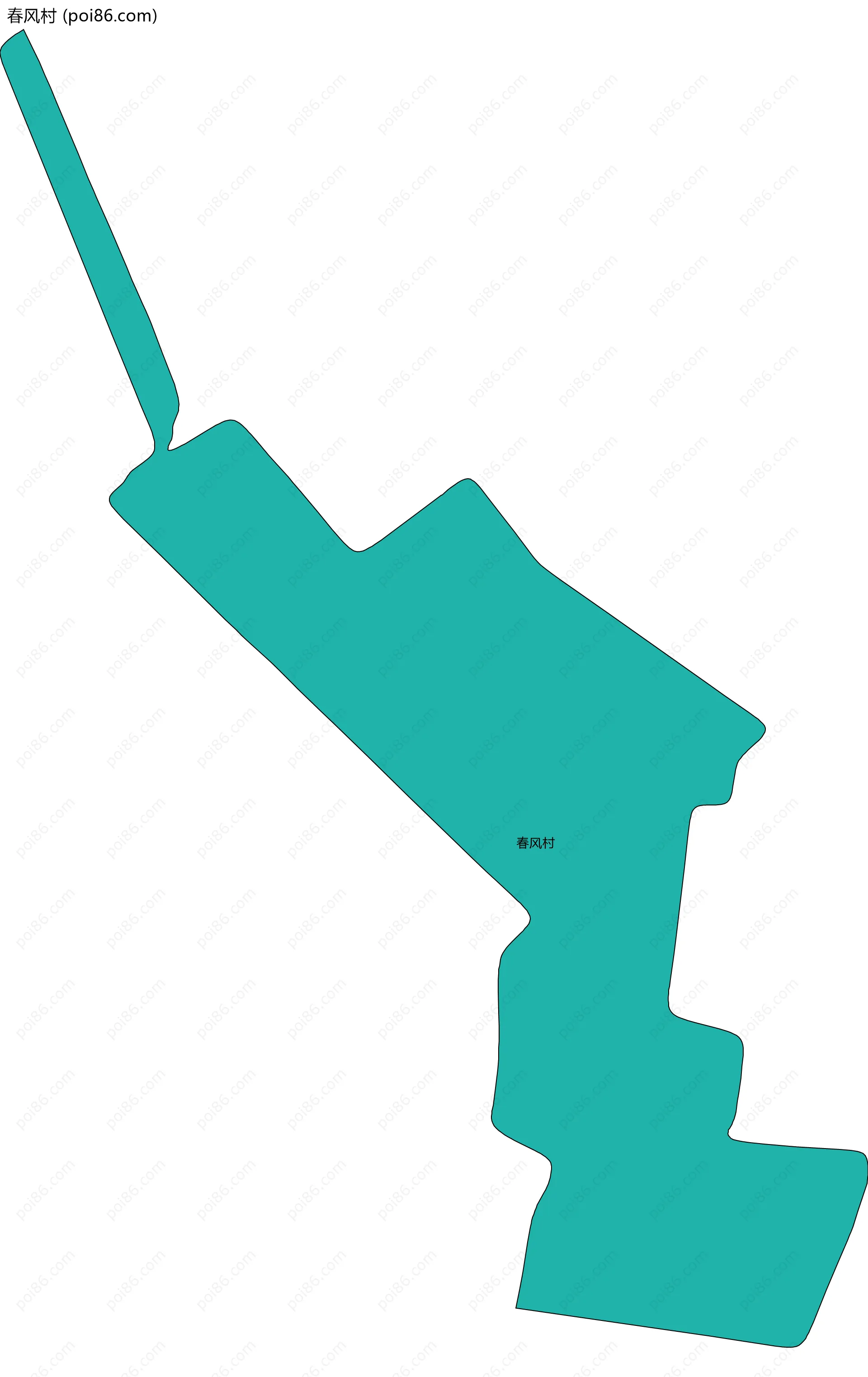 春风村边界地图