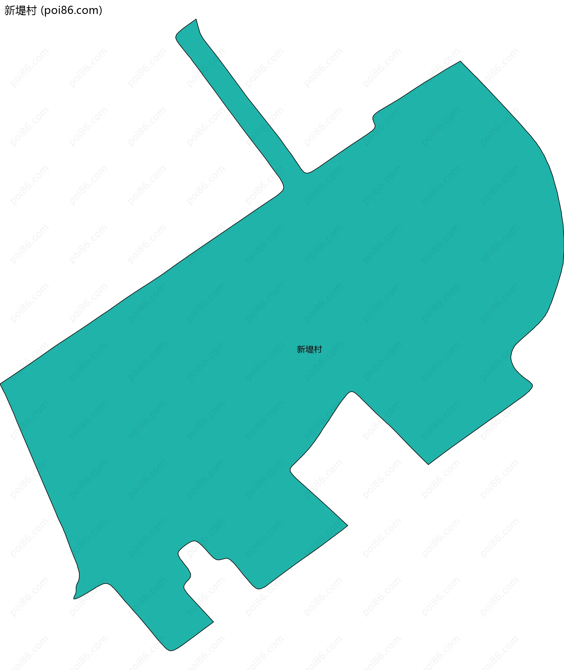 新堤村边界地图