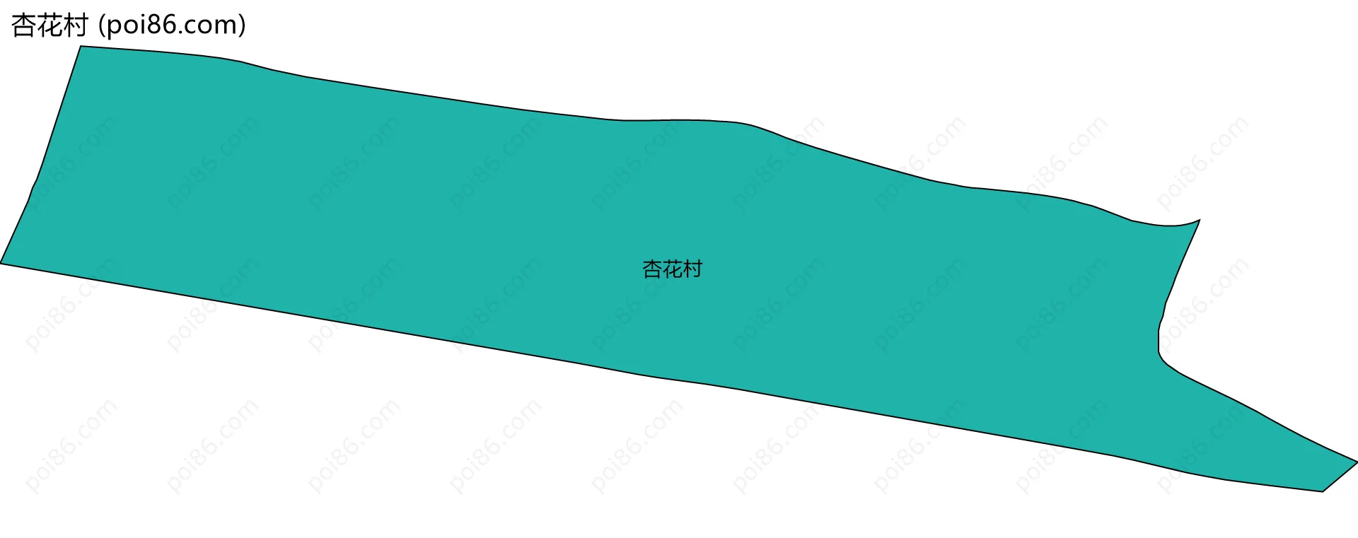 杏花村边界地图