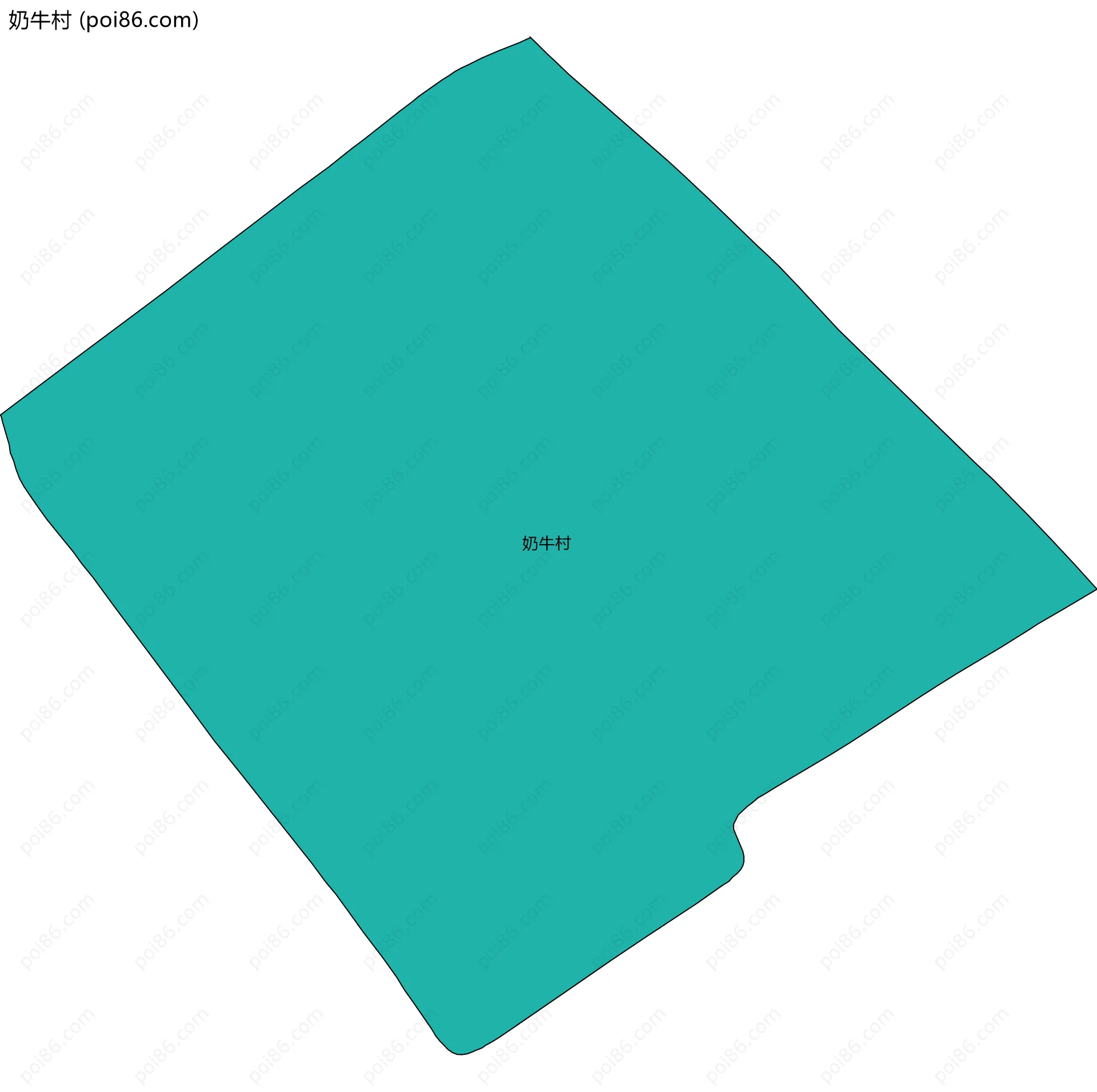 奶牛村边界地图