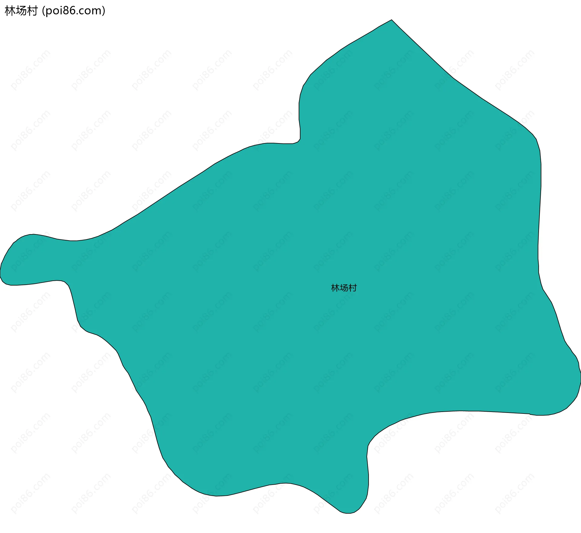 林场村边界地图