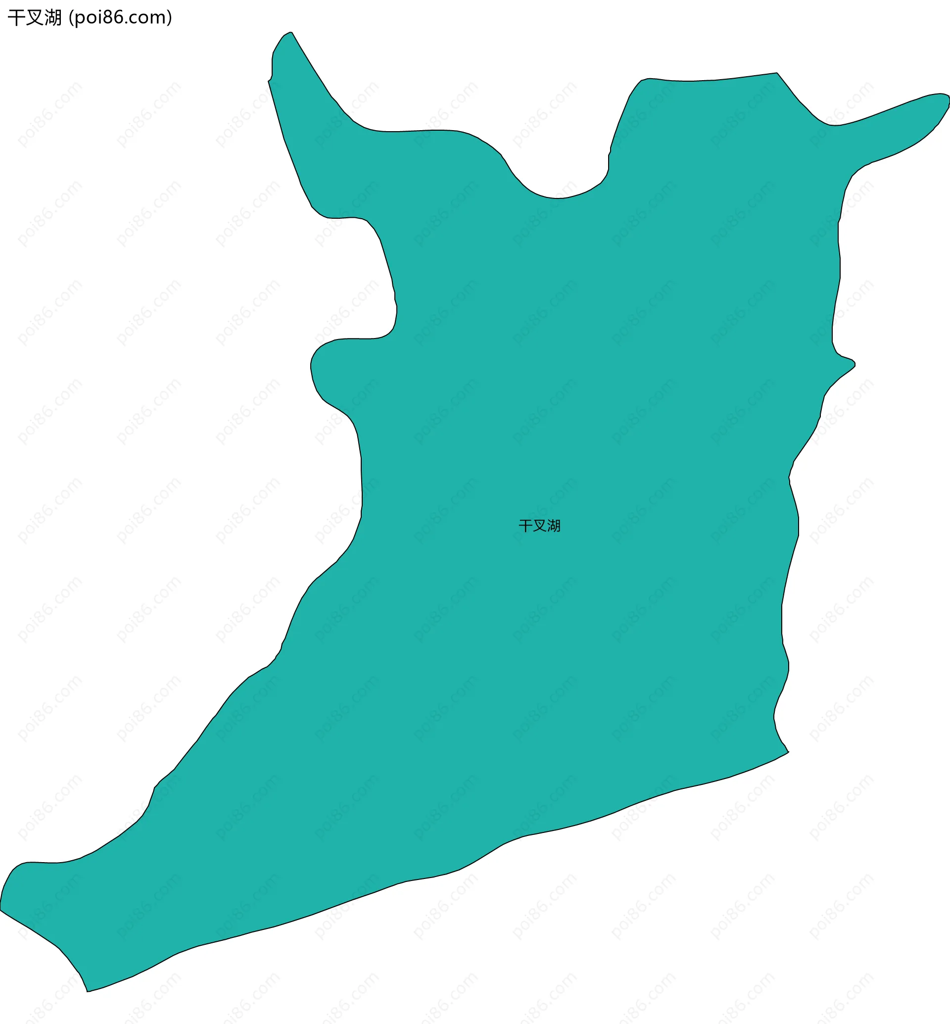 干叉湖边界地图