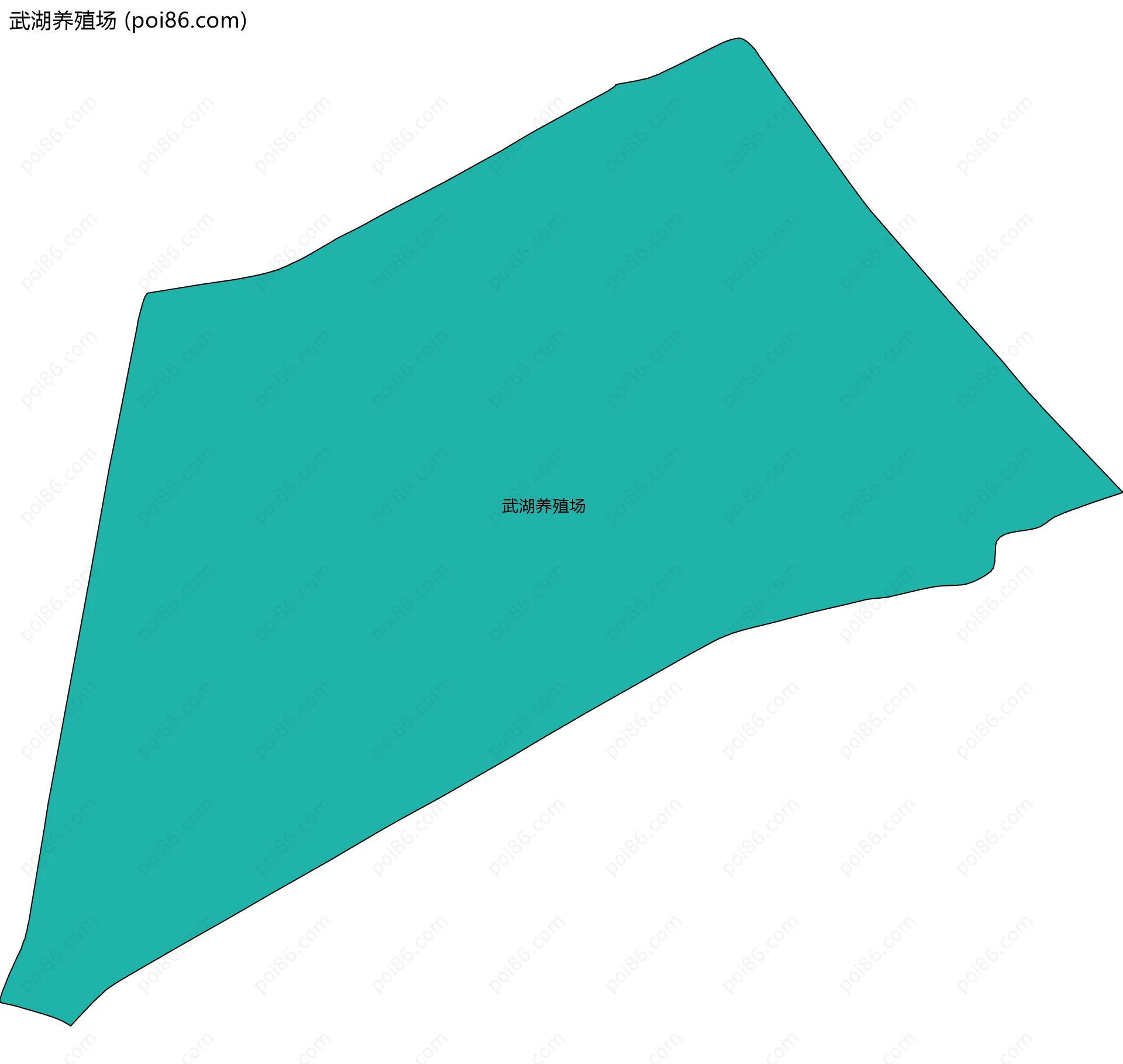 武湖养殖场边界地图