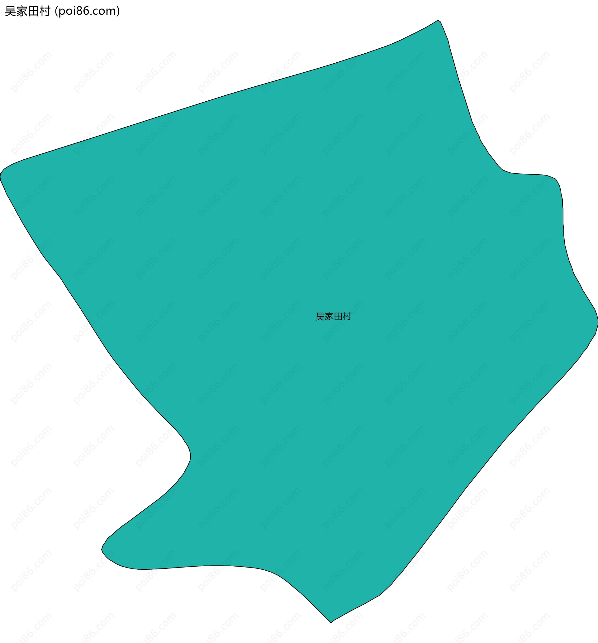 吴家田村边界地图