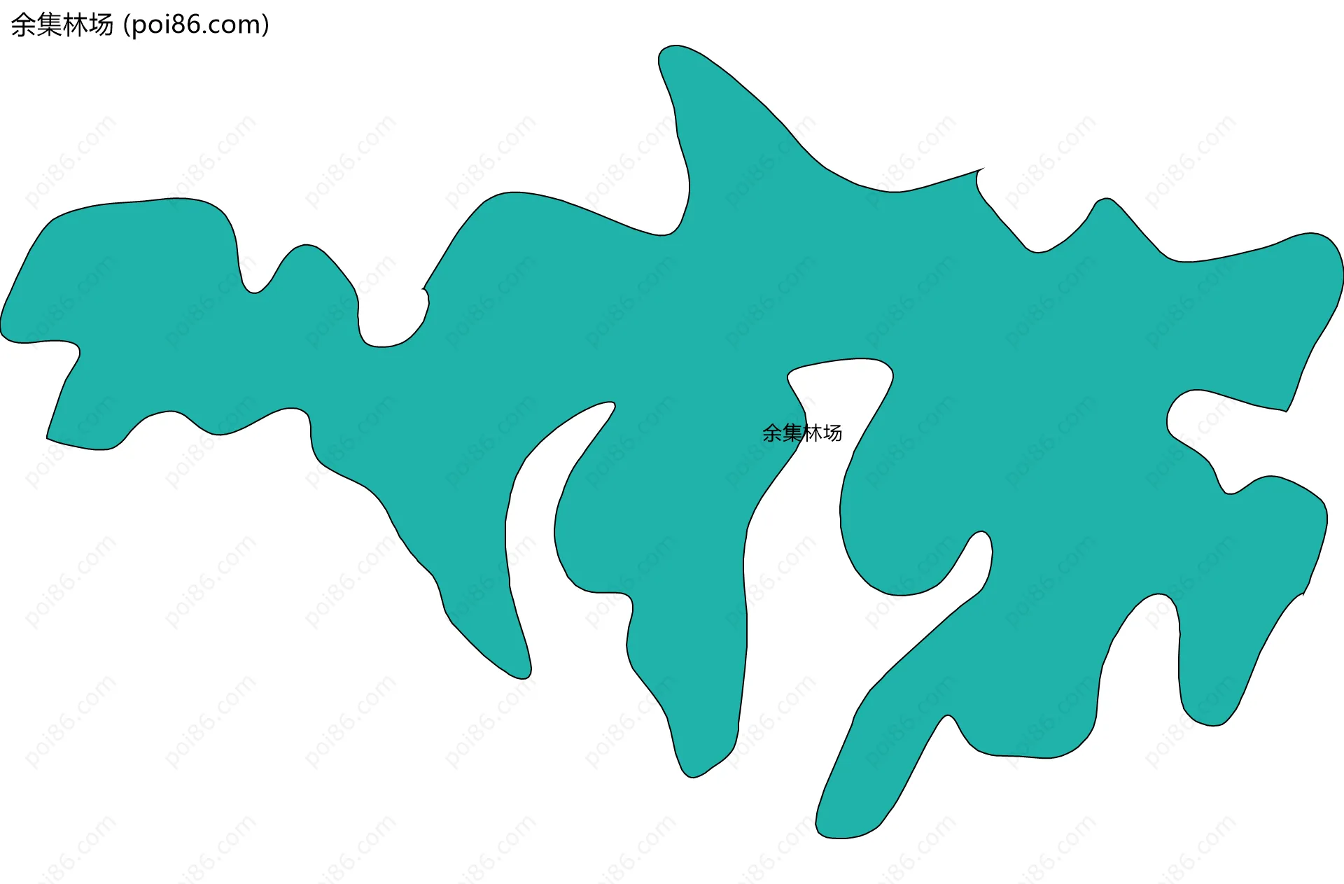 余集林场边界地图