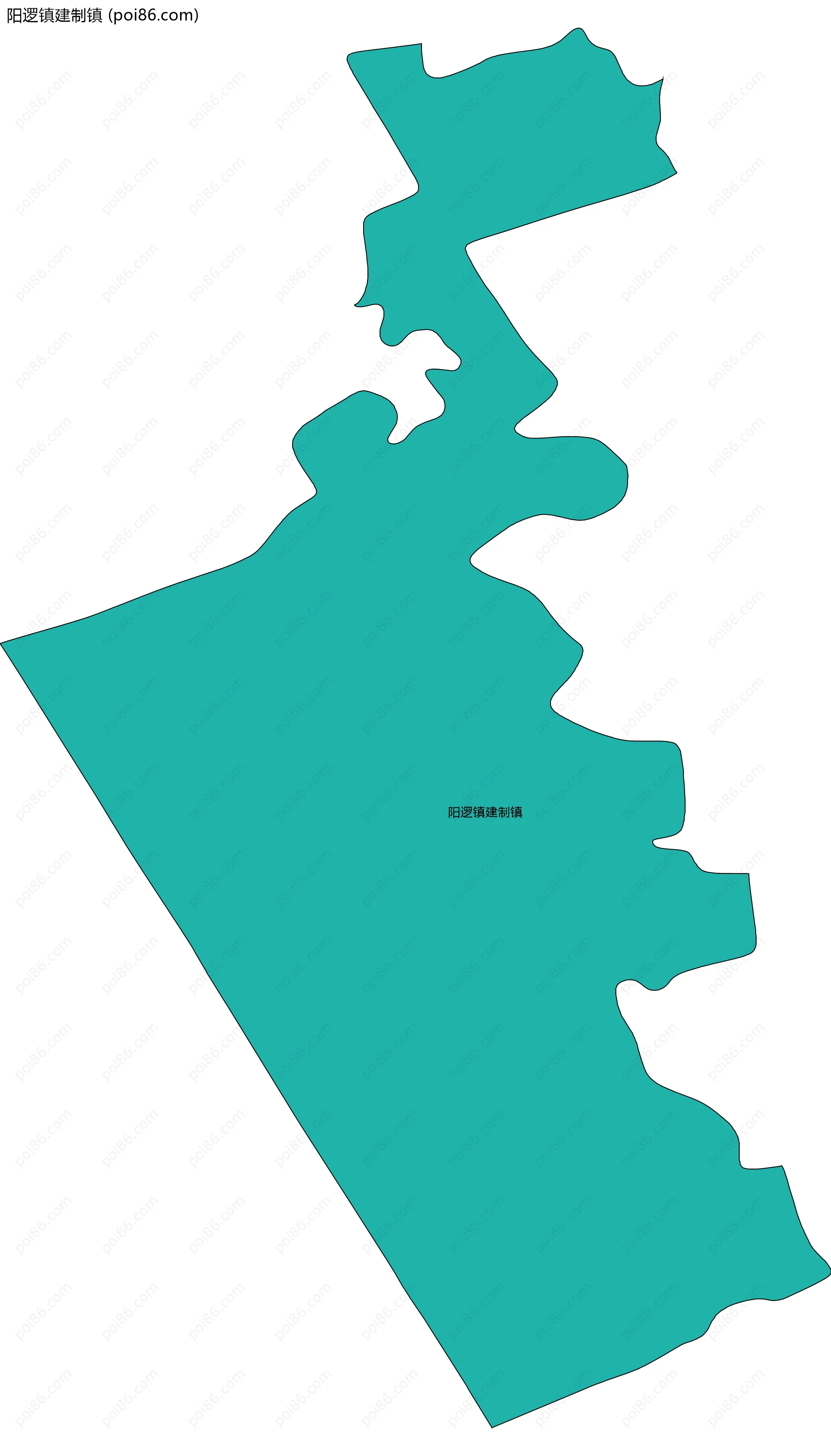 阳逻镇建制镇边界地图