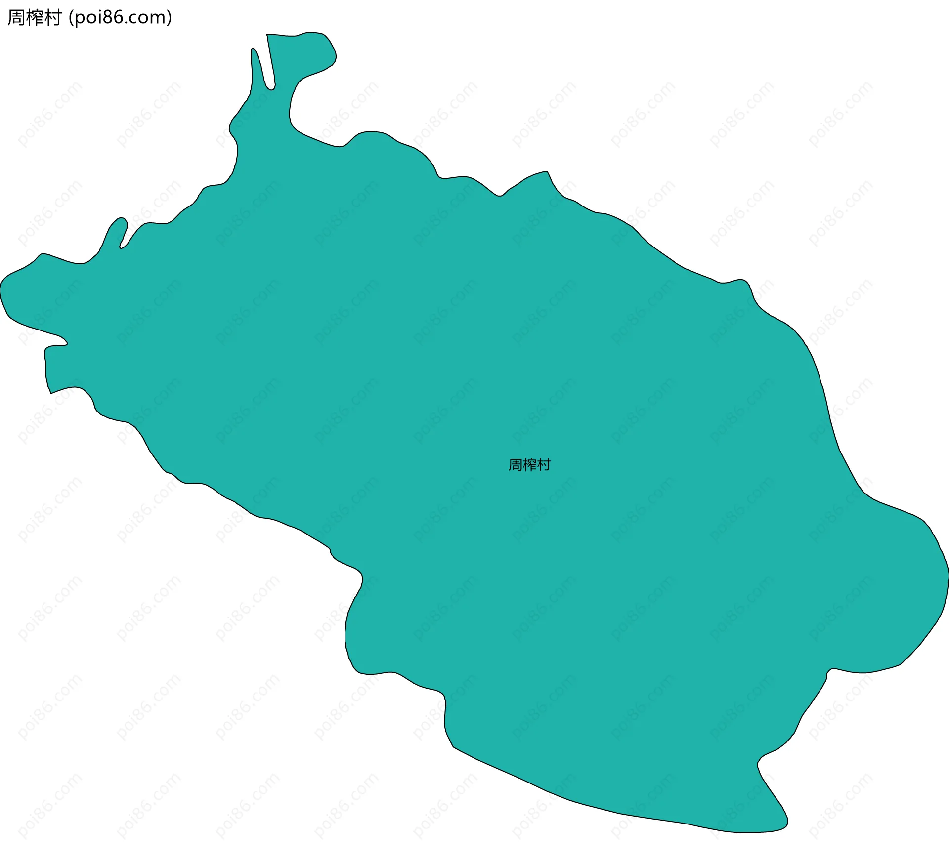 周榨村边界地图