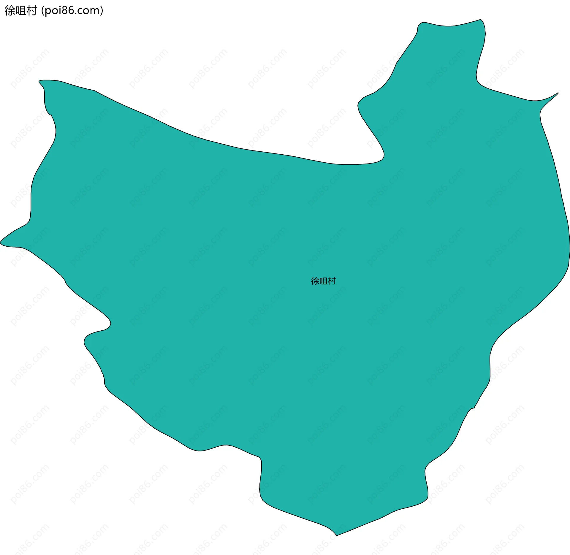 徐咀村边界地图