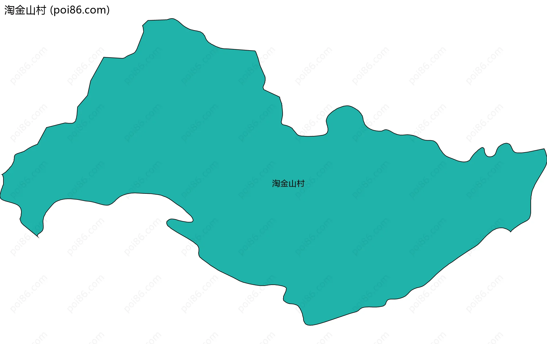 淘金山村边界地图