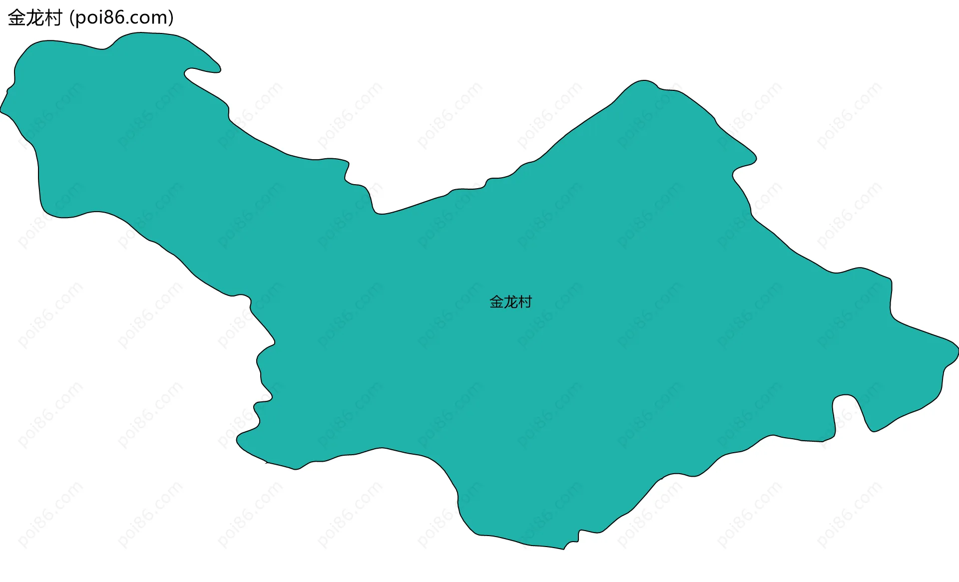 金龙村边界地图