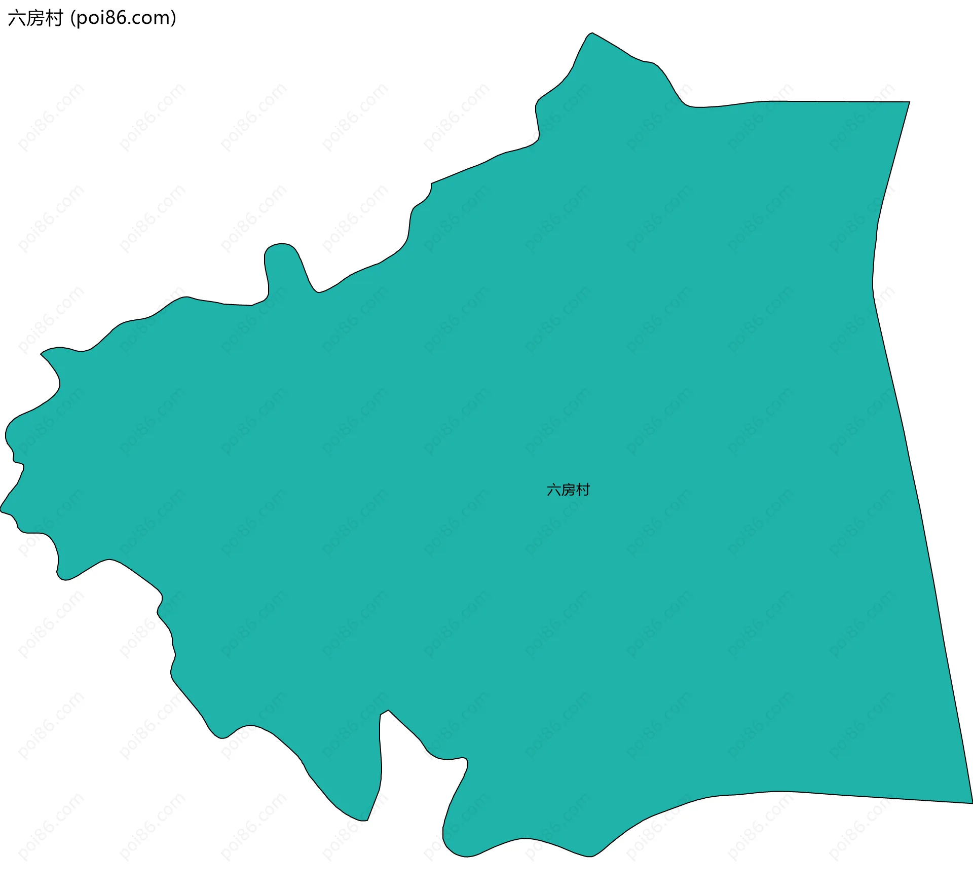 六房村边界地图