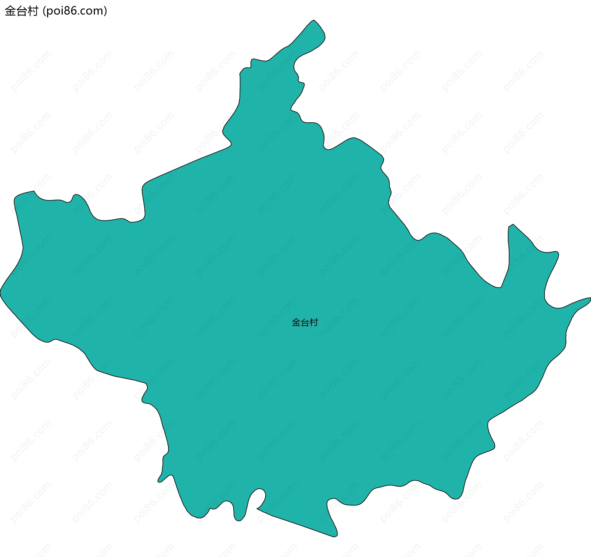 金台村边界地图