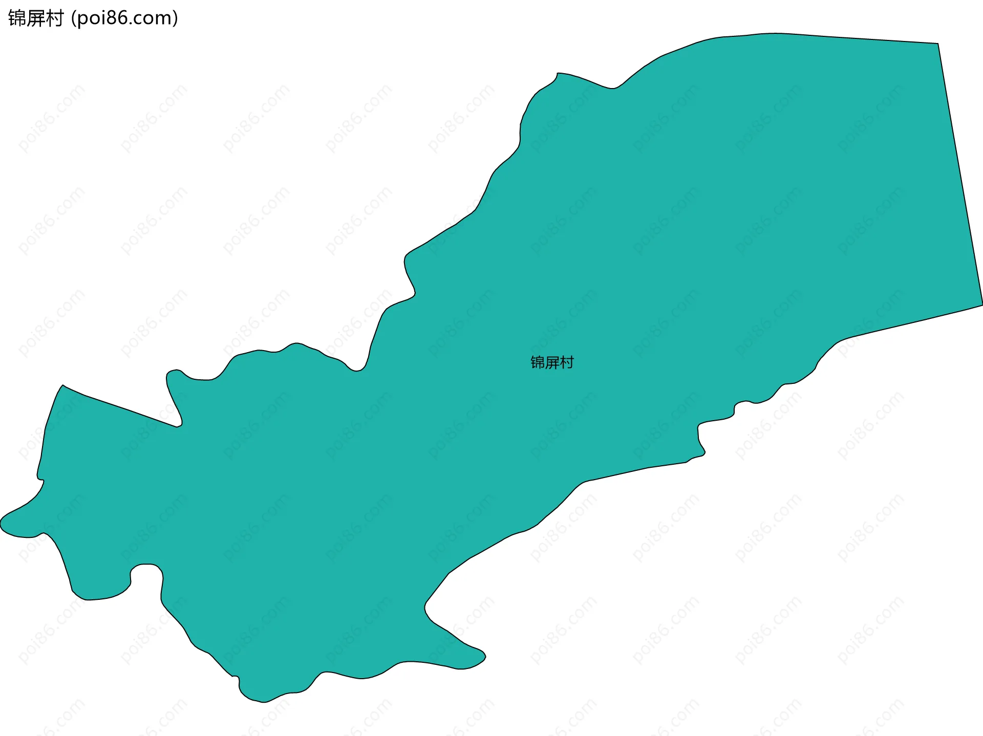 锦屏村边界地图