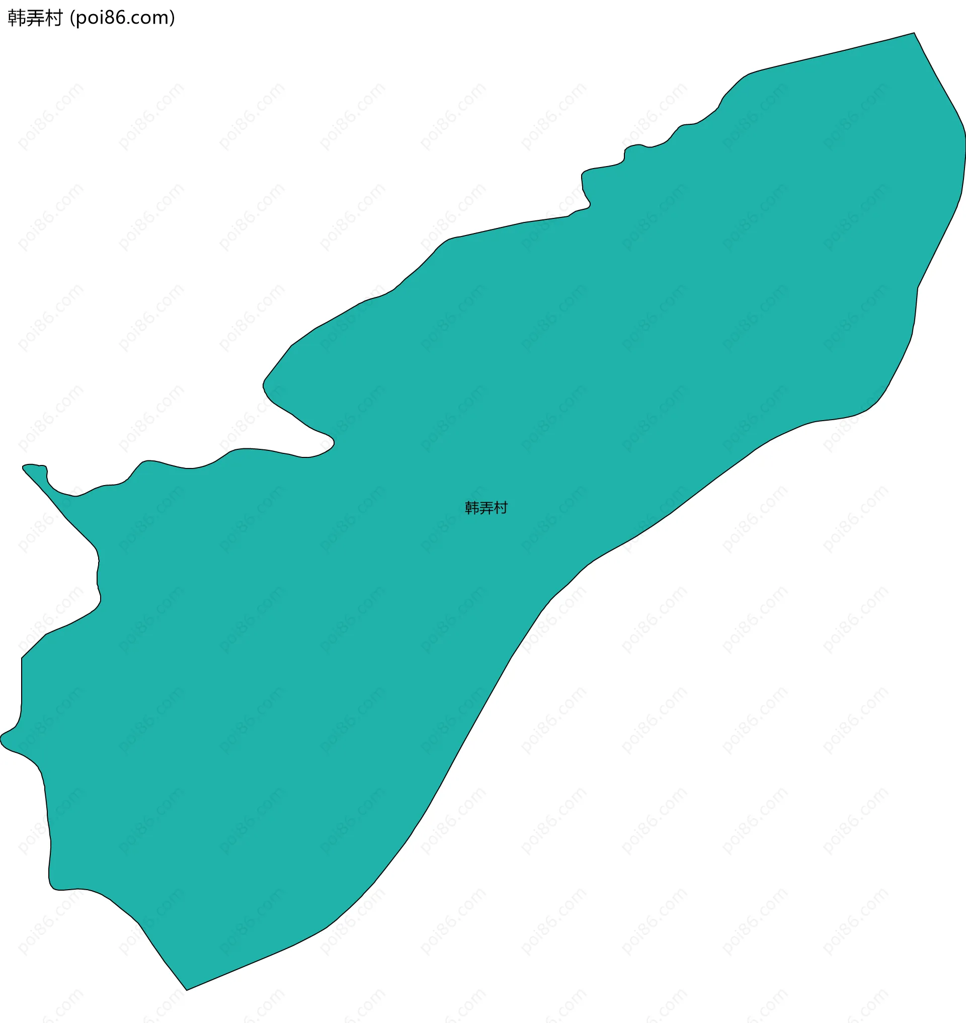 韩弄村边界地图