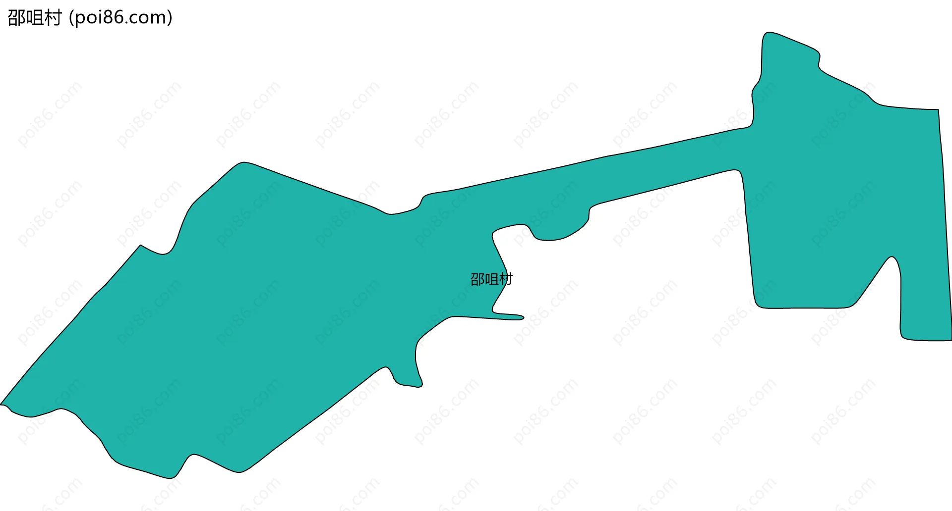 邵咀村边界地图