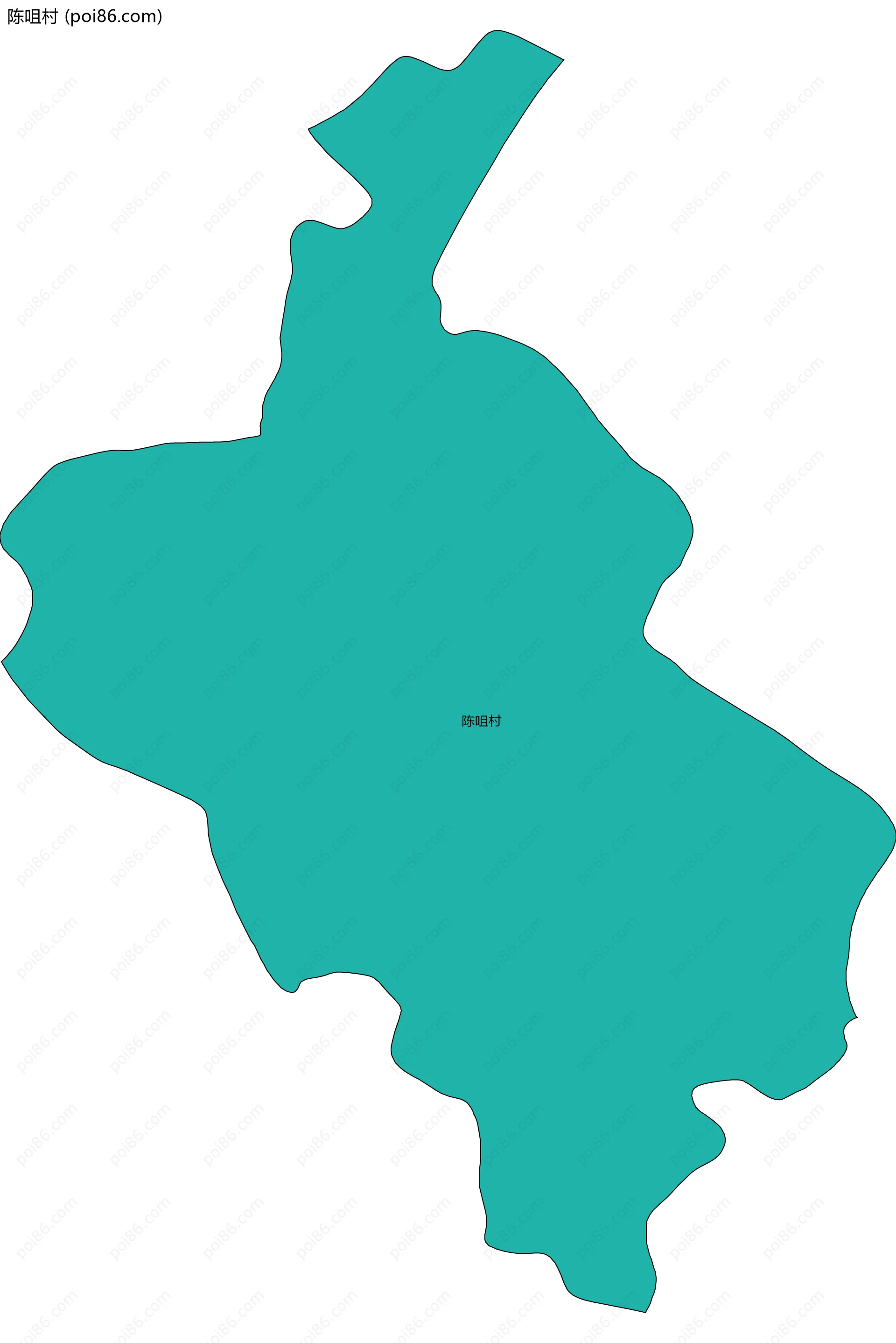 陈咀村边界地图