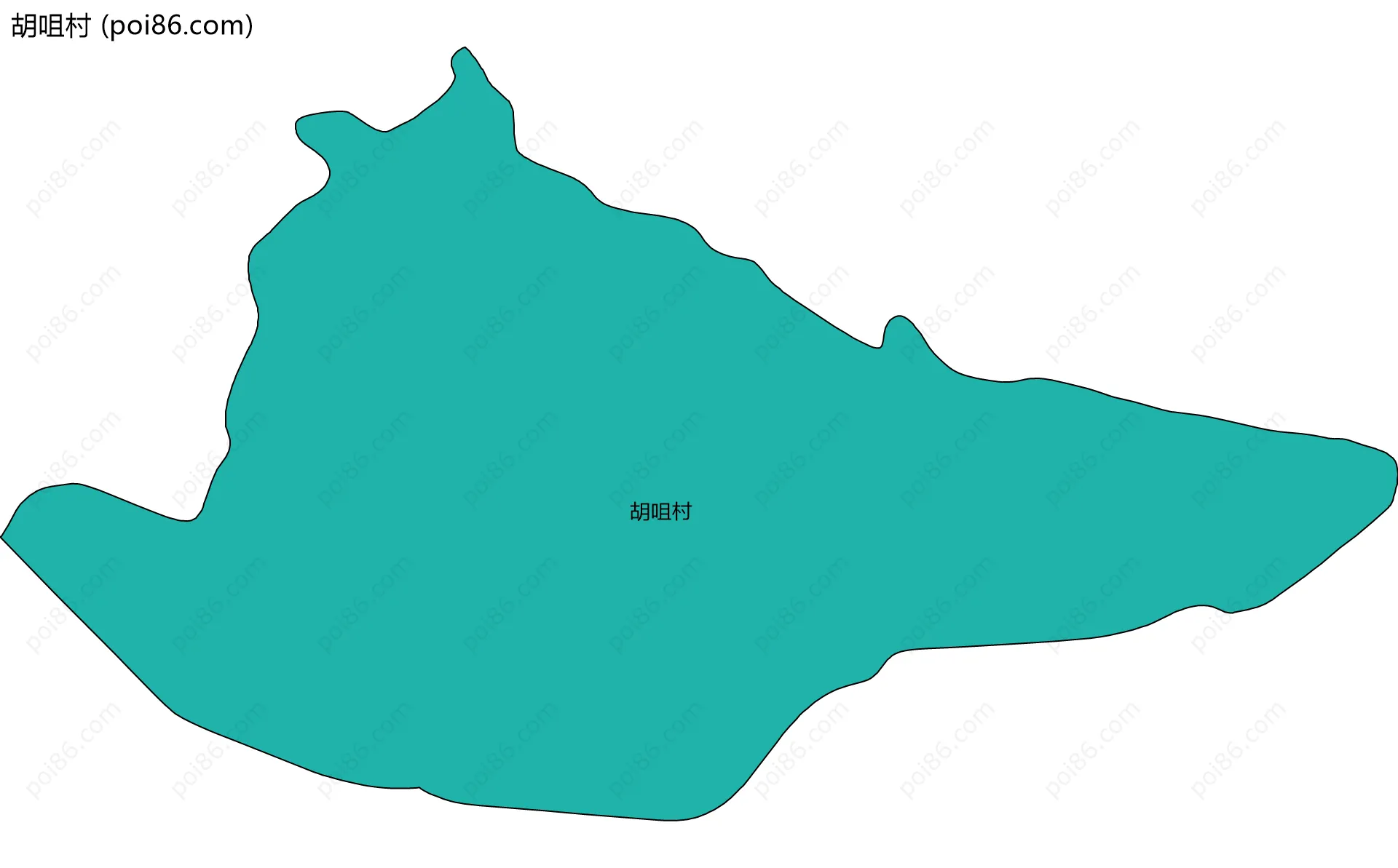 胡咀村边界地图