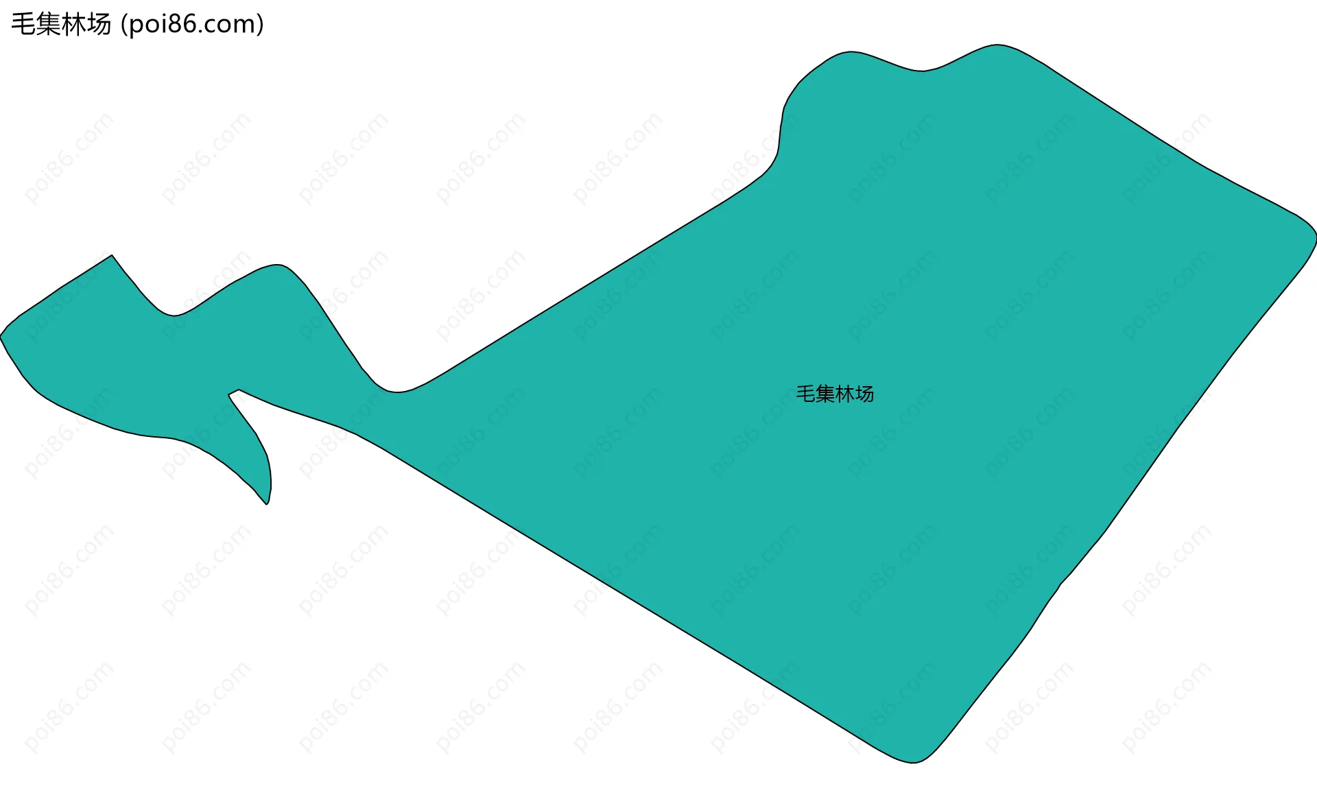 毛集林场边界地图