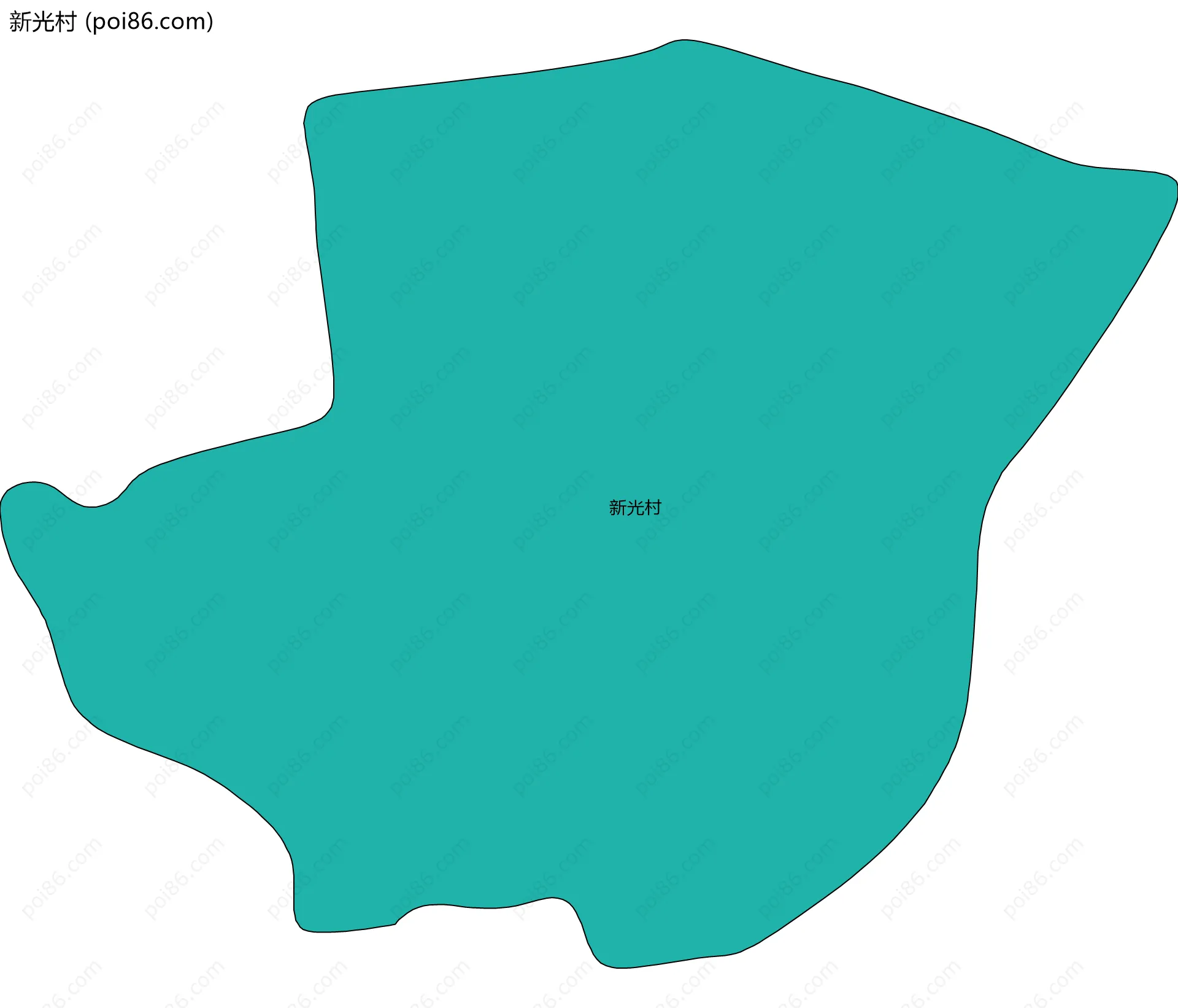 新光村边界地图