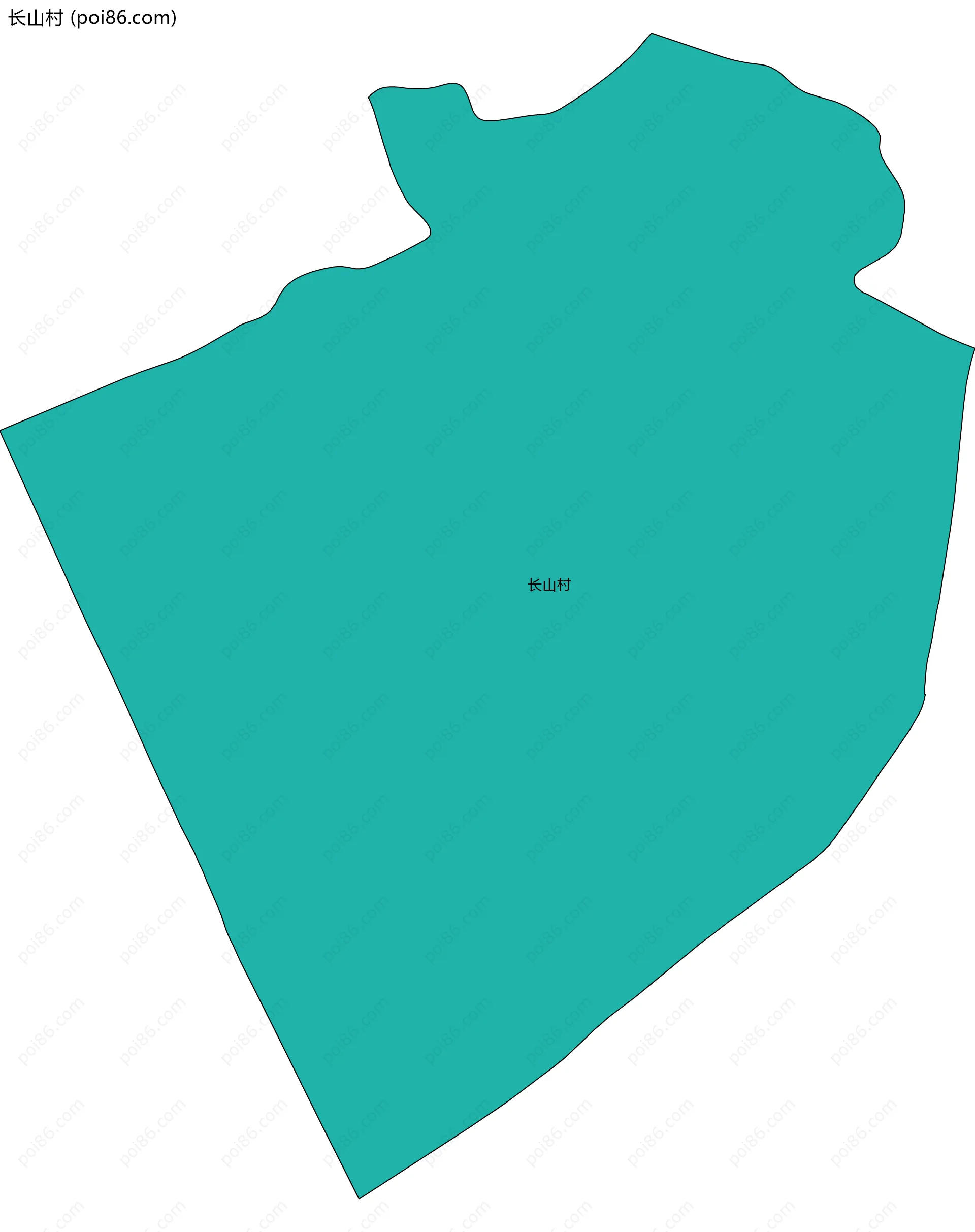 长山村边界地图