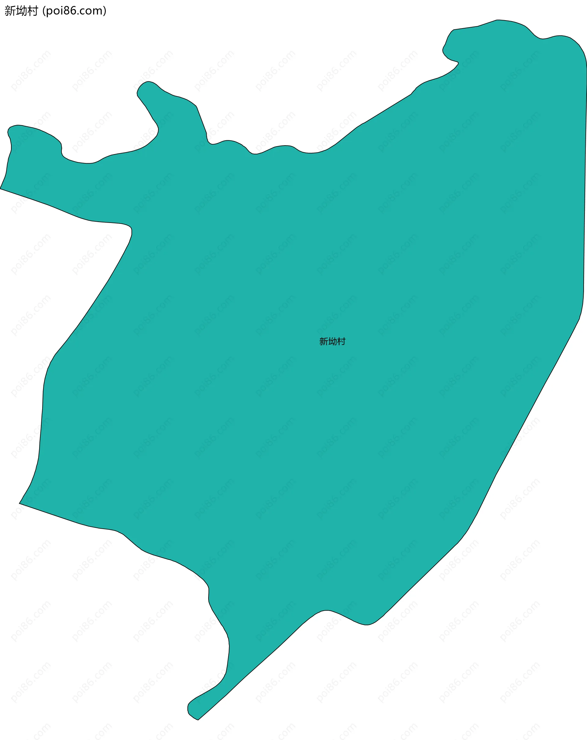 新坳村边界地图