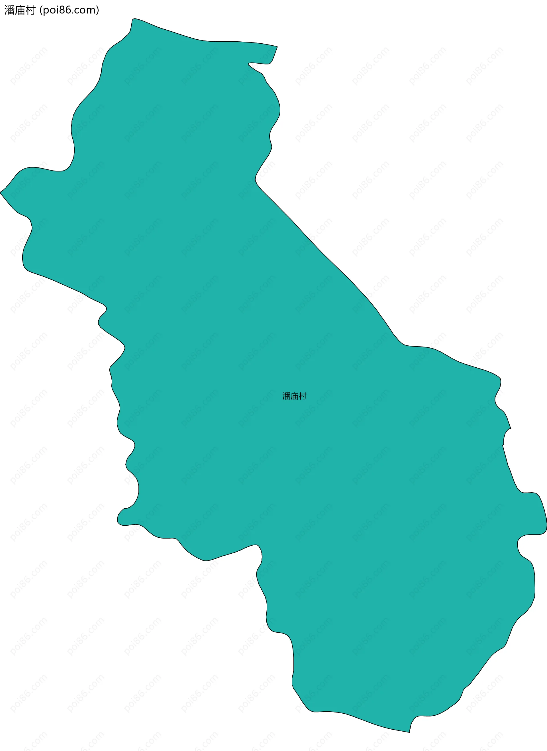 潘庙村边界地图