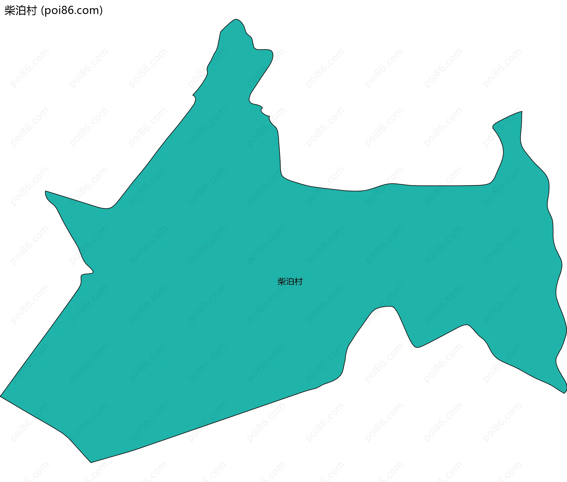 柴泊村边界地图