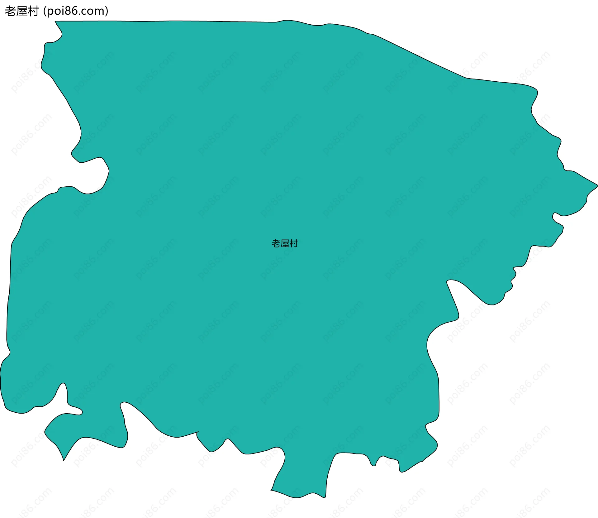 老屋村边界地图