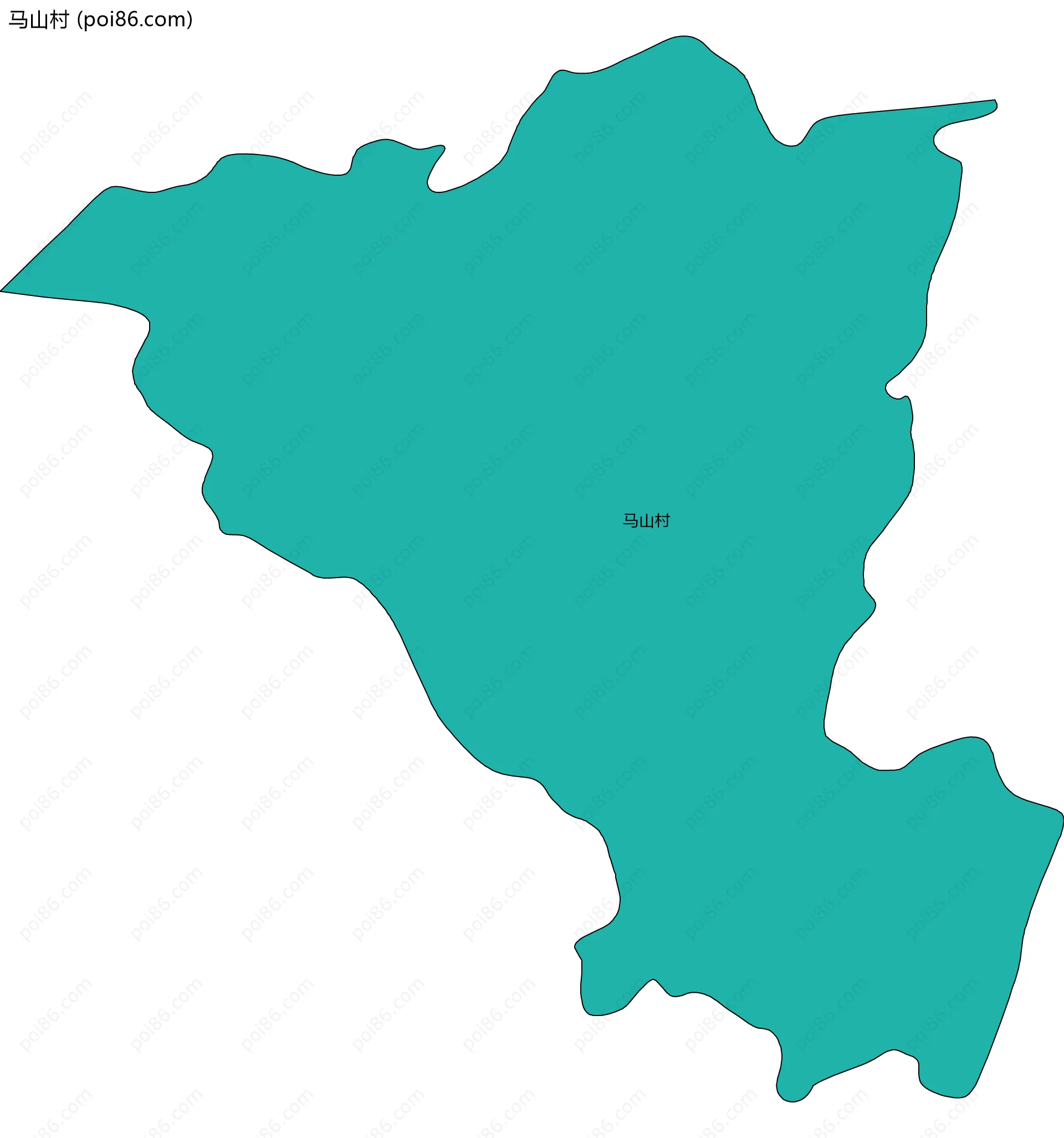 马山村边界地图