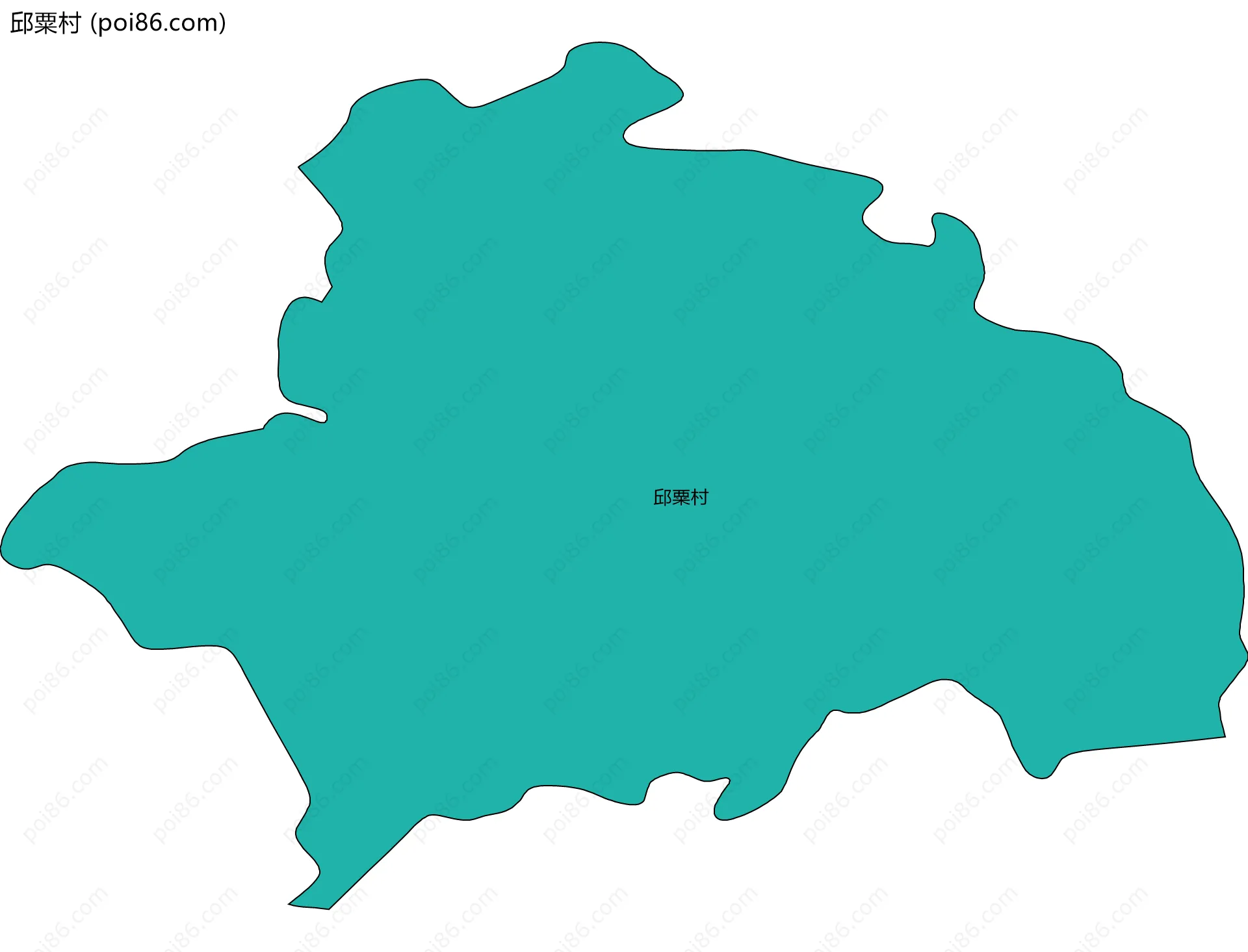 邱粟村边界地图