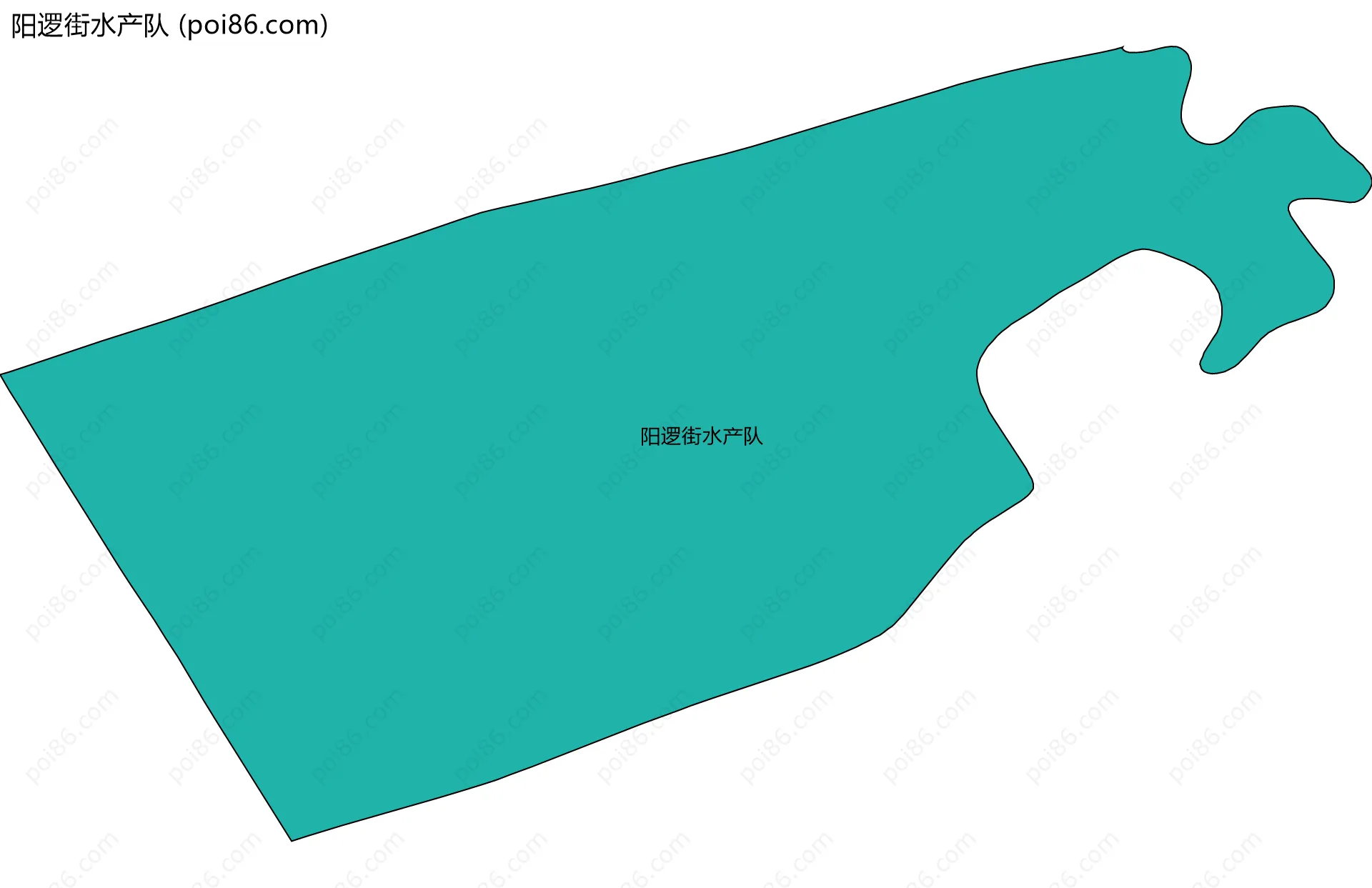 阳逻街水产队边界地图