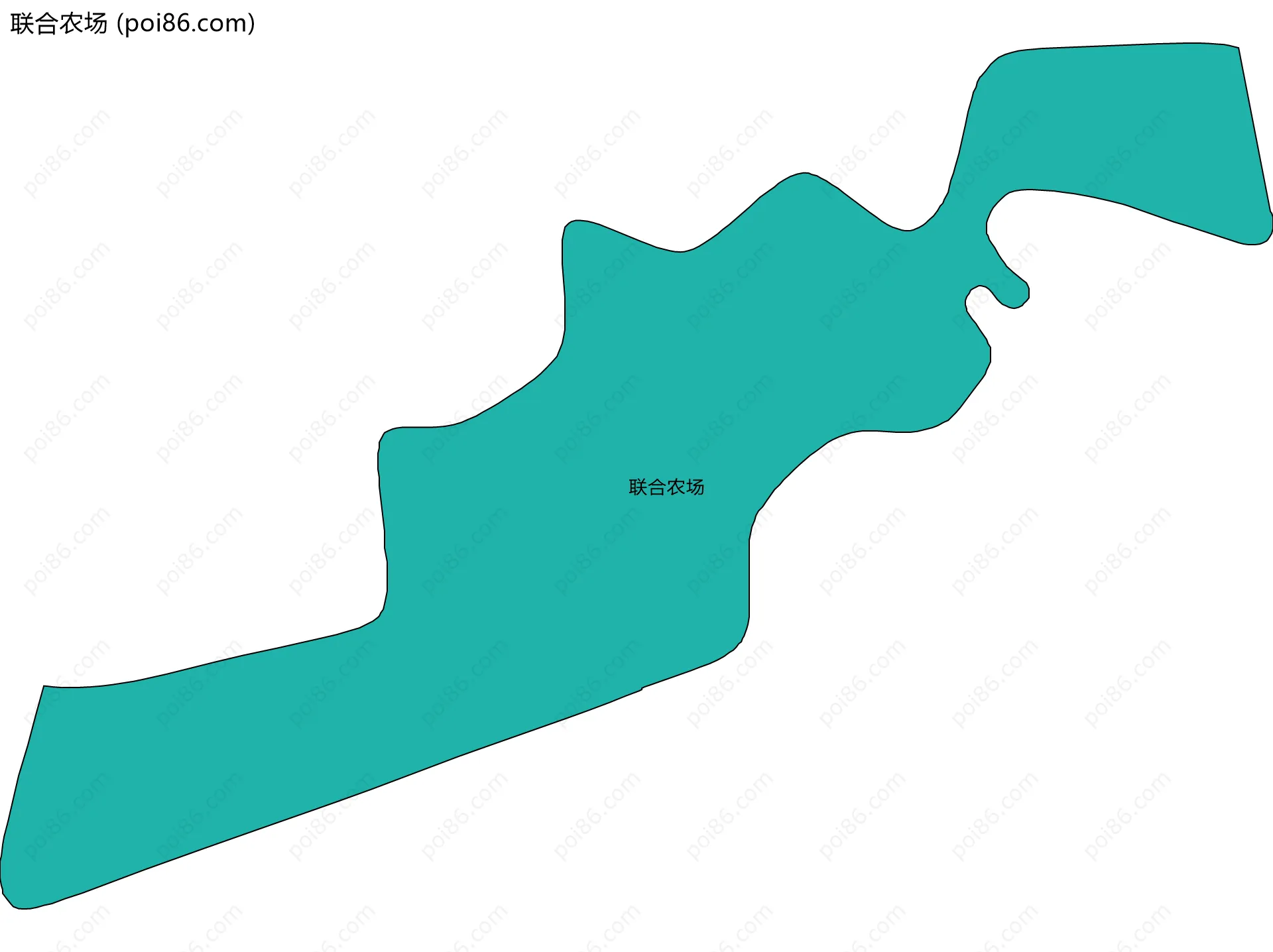 联合农场边界地图