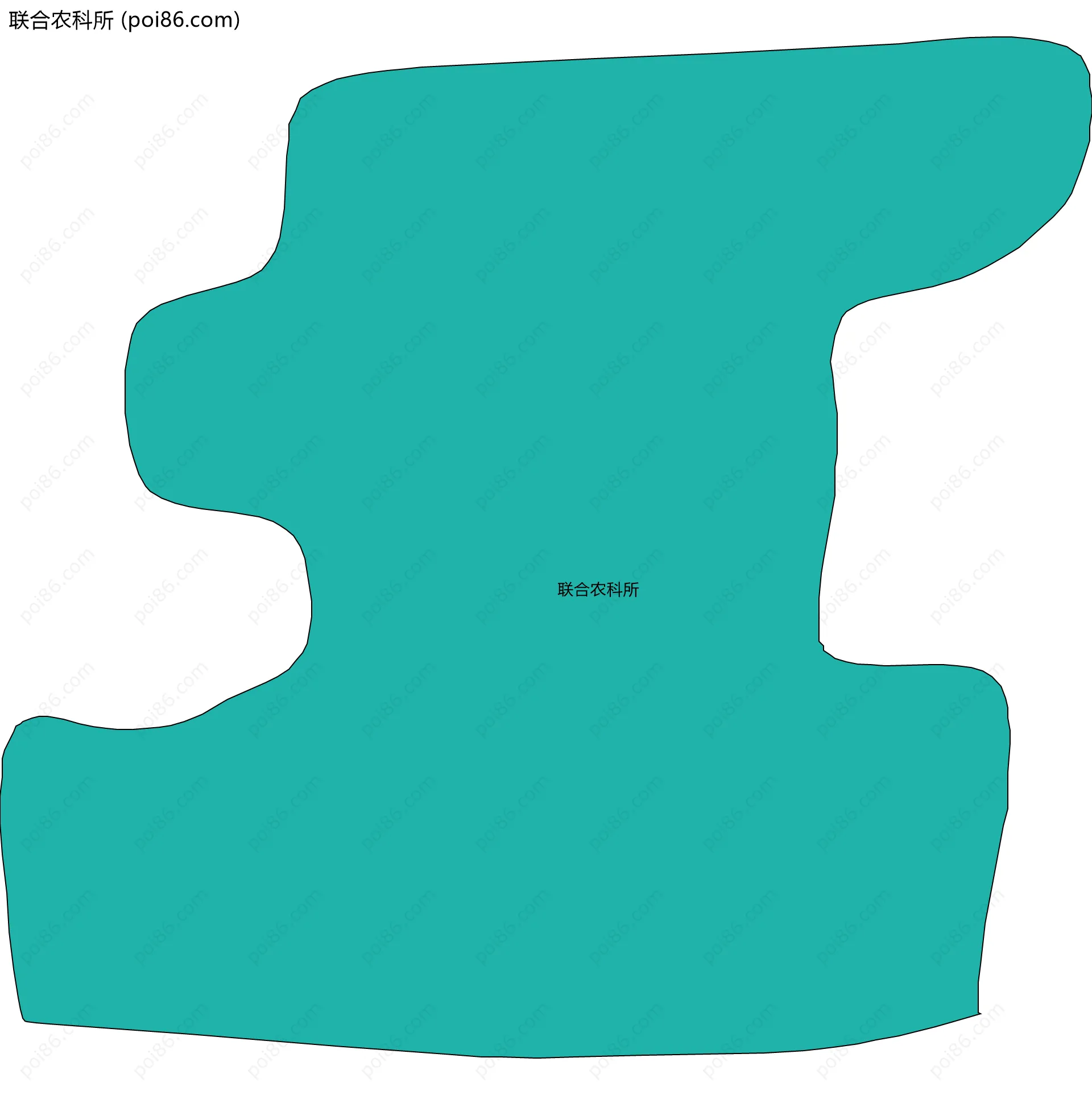 联合农科所边界地图