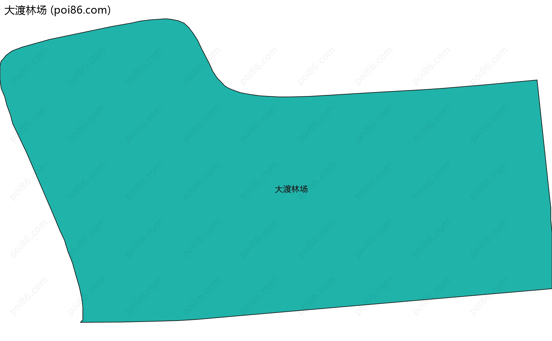 大渡林场边界地图