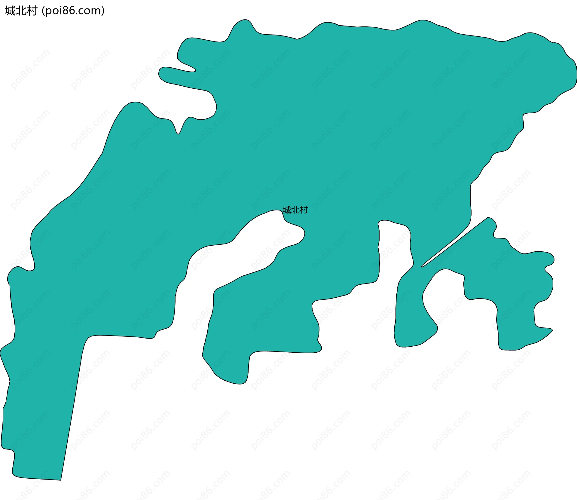 城北村边界地图