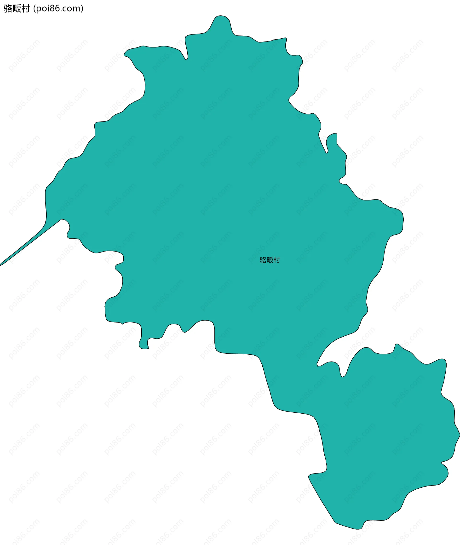 骆畈村边界地图