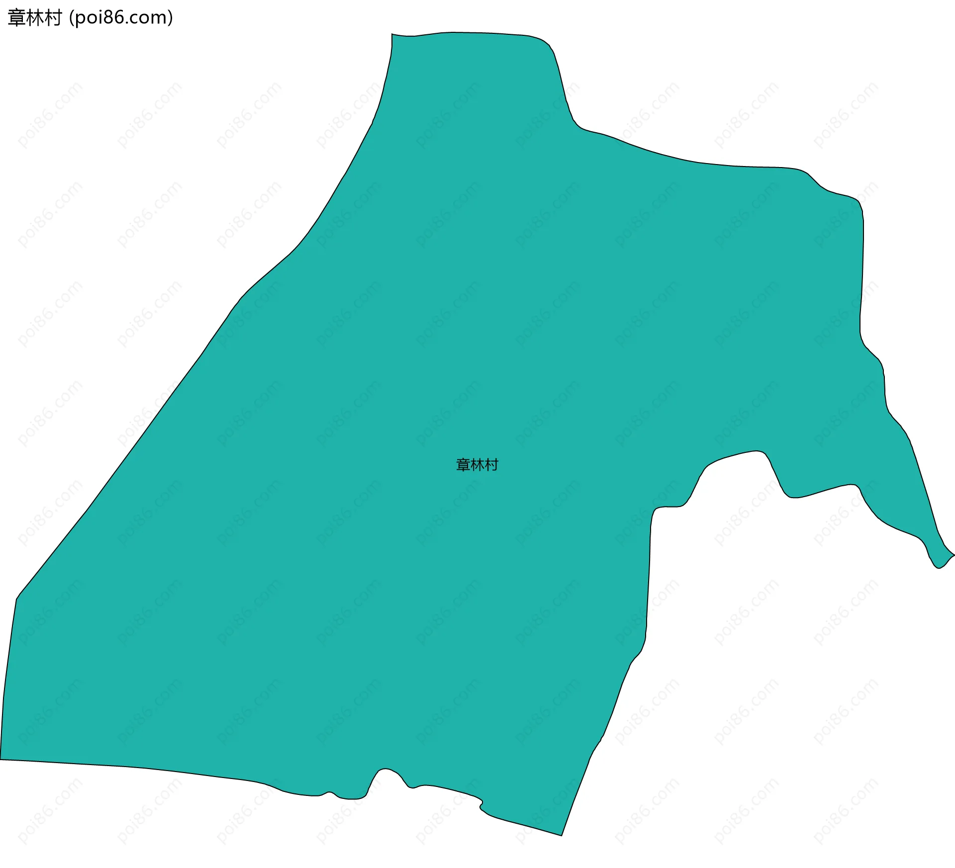 章林村边界地图