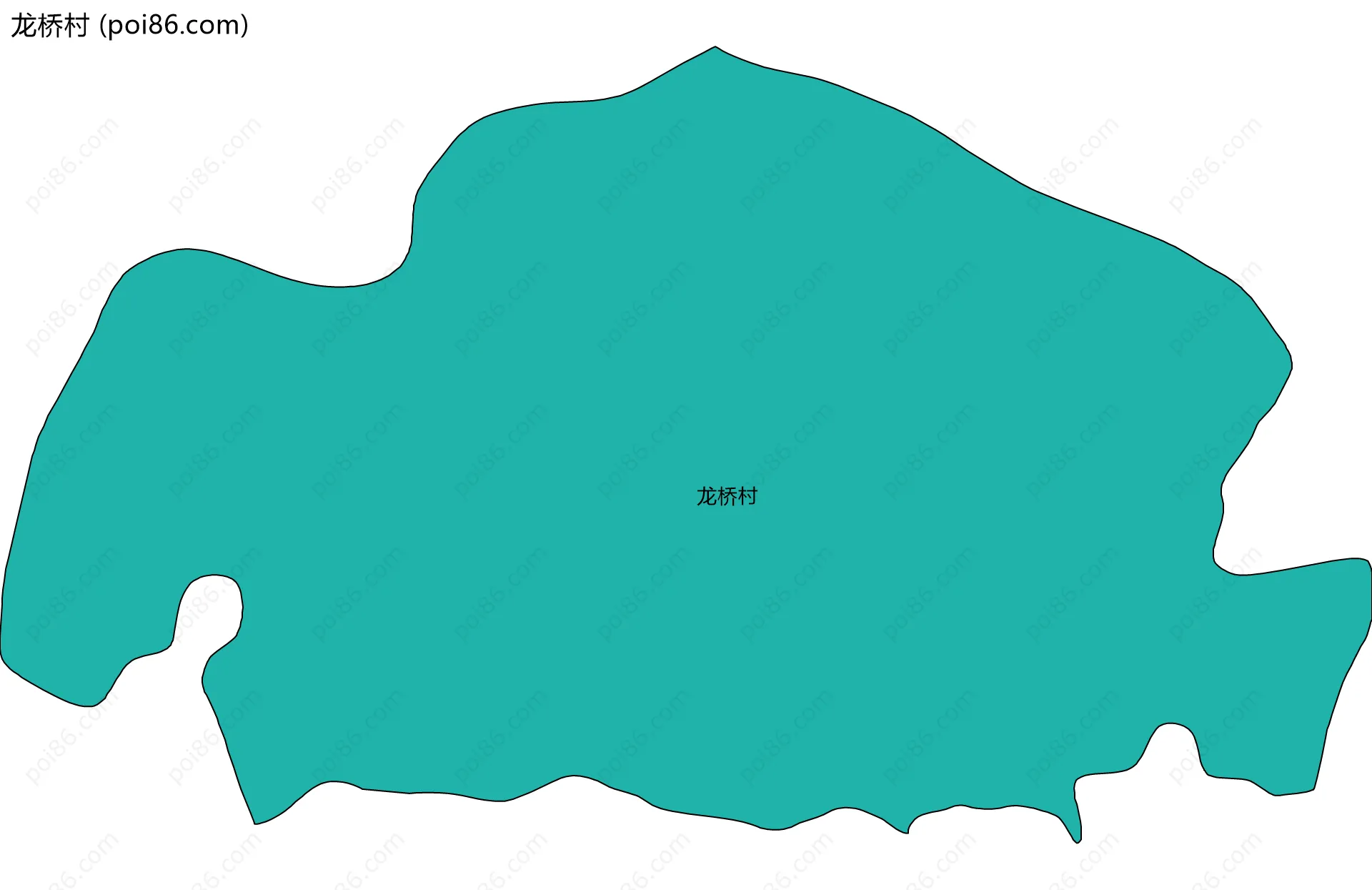 龙桥村边界地图