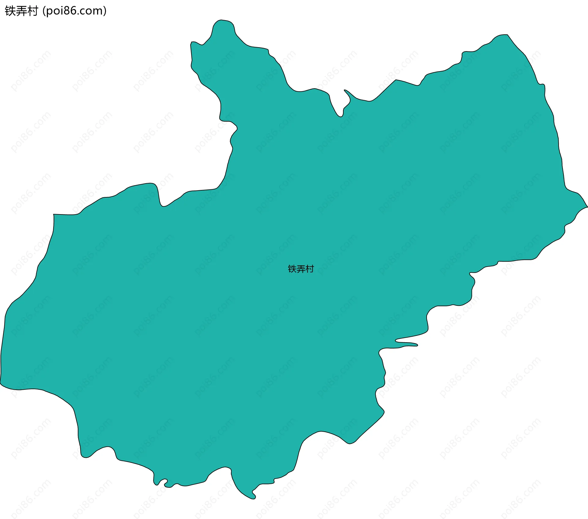 铁弄村边界地图