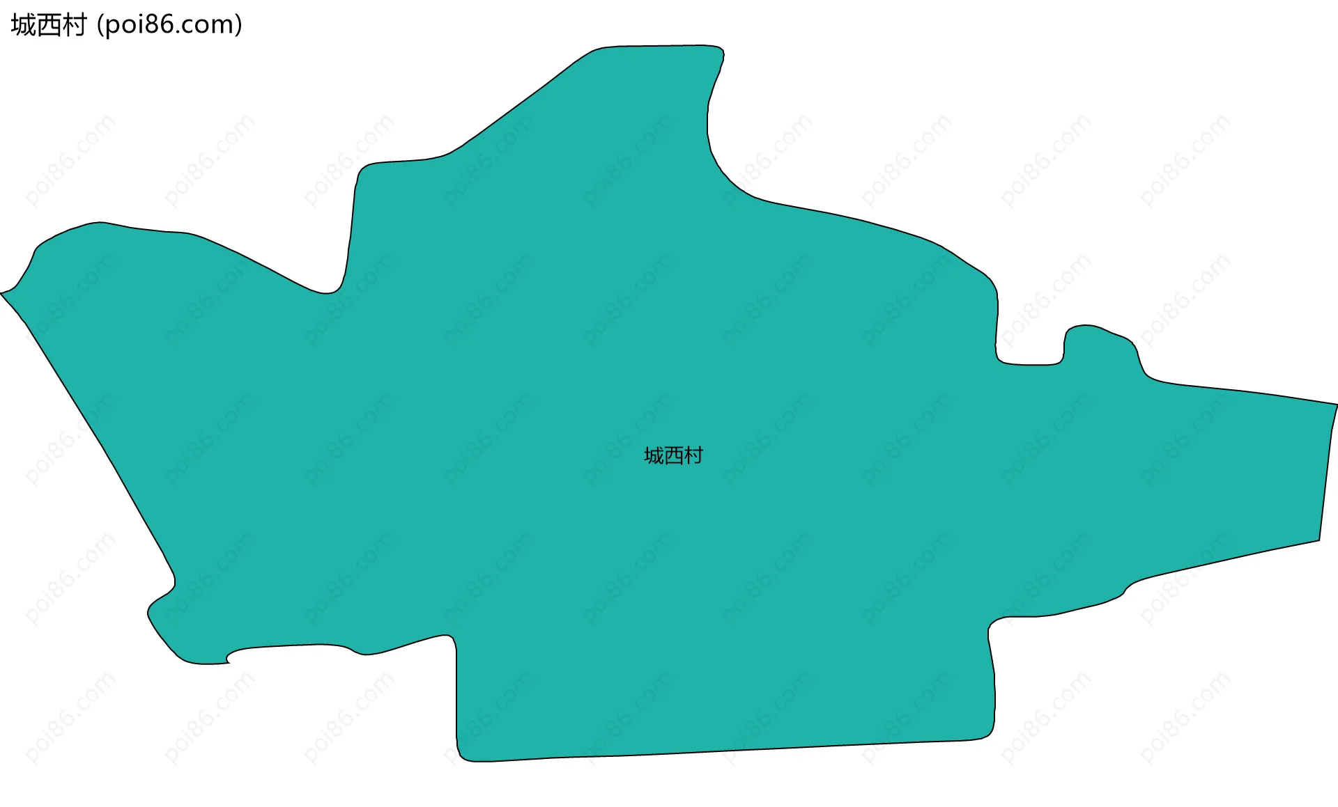 城西村边界地图