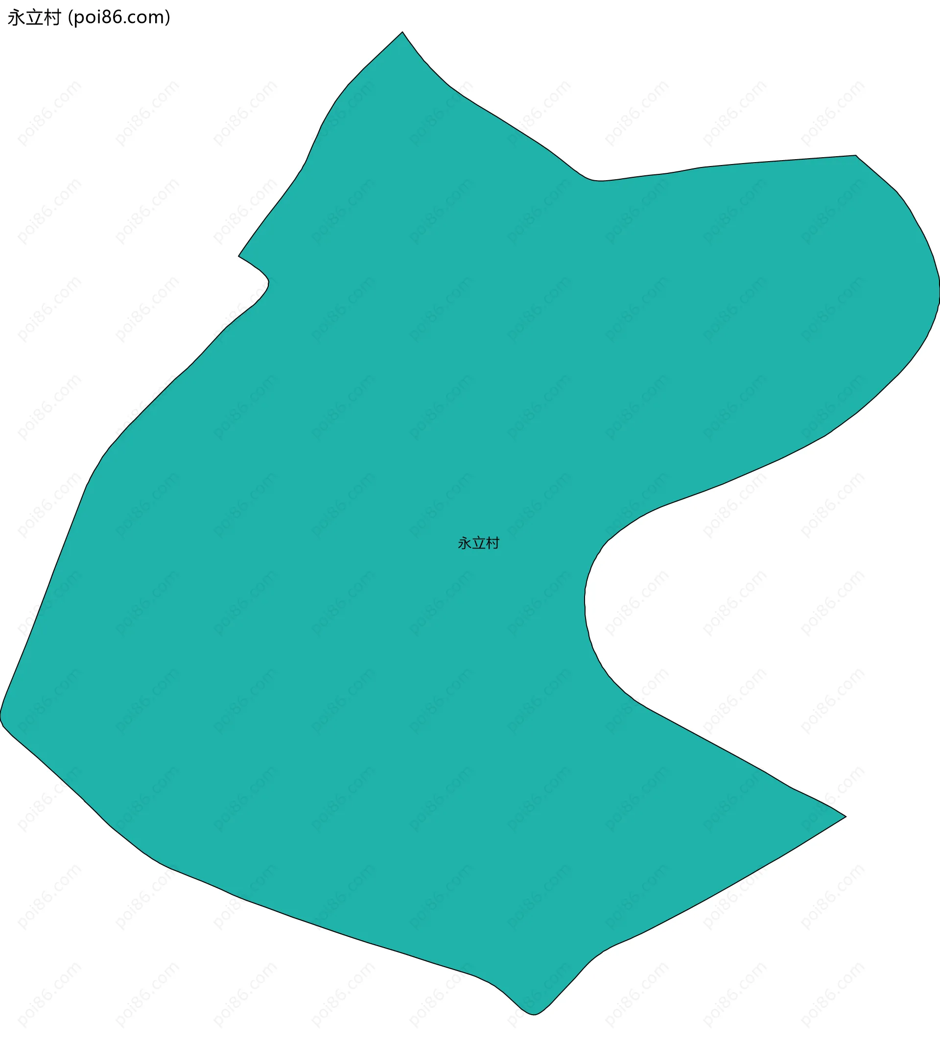 永立村边界地图