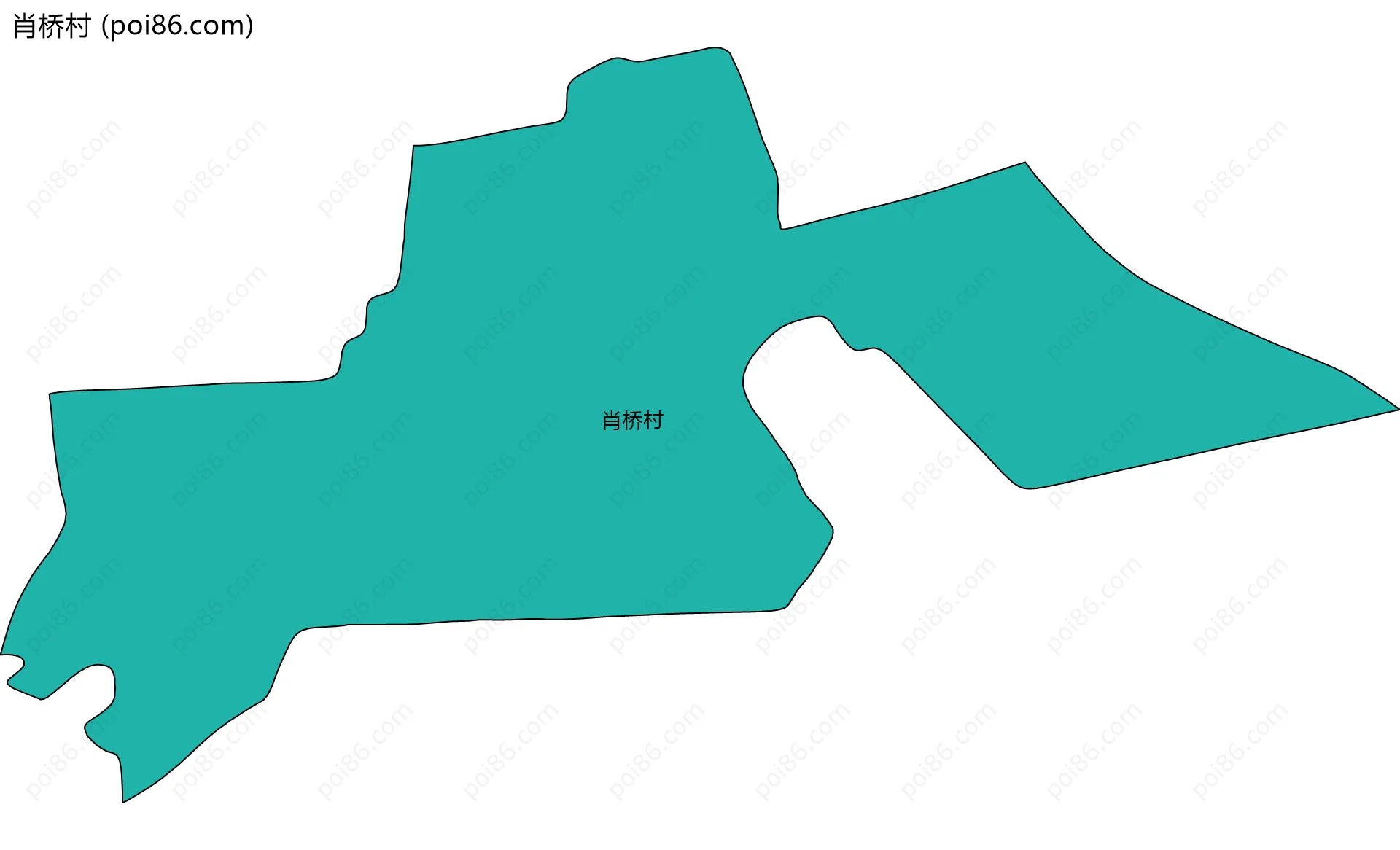 肖桥村边界地图