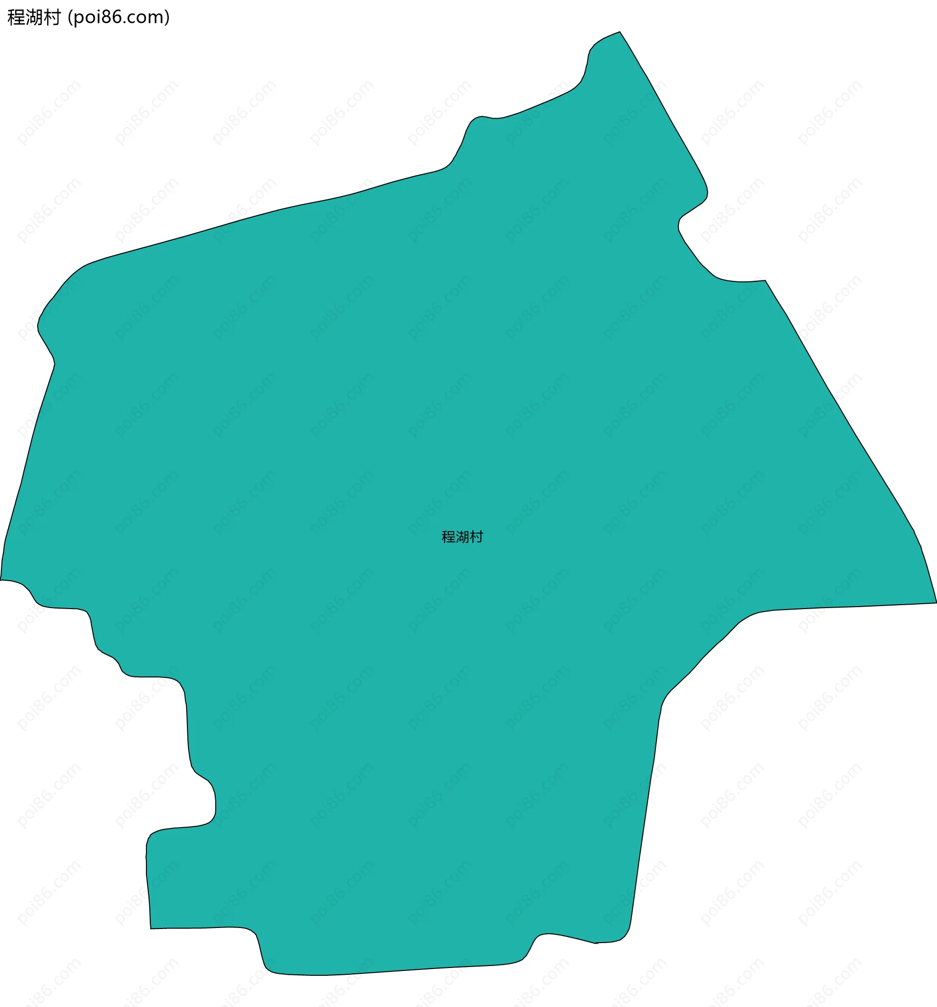 程湖村边界地图