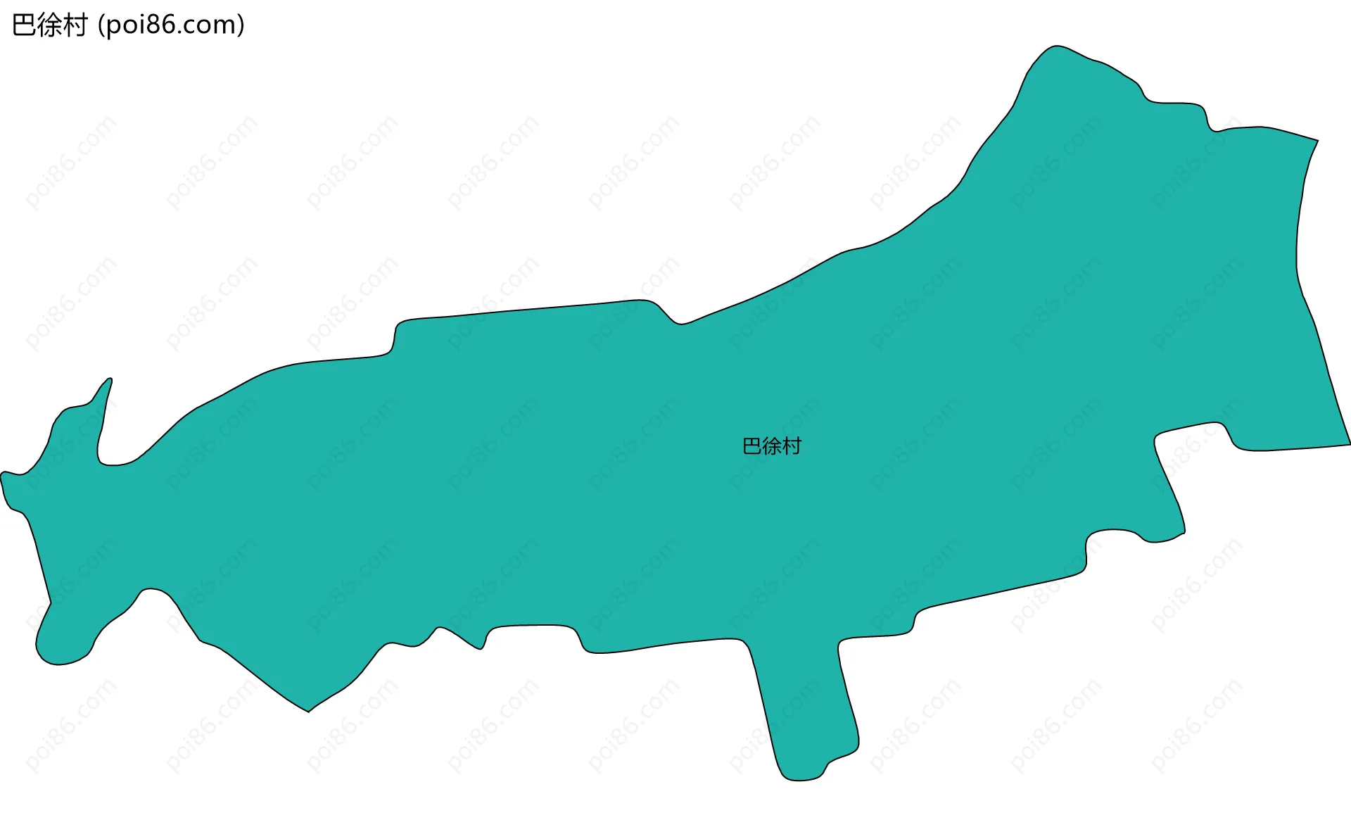 巴徐村边界地图