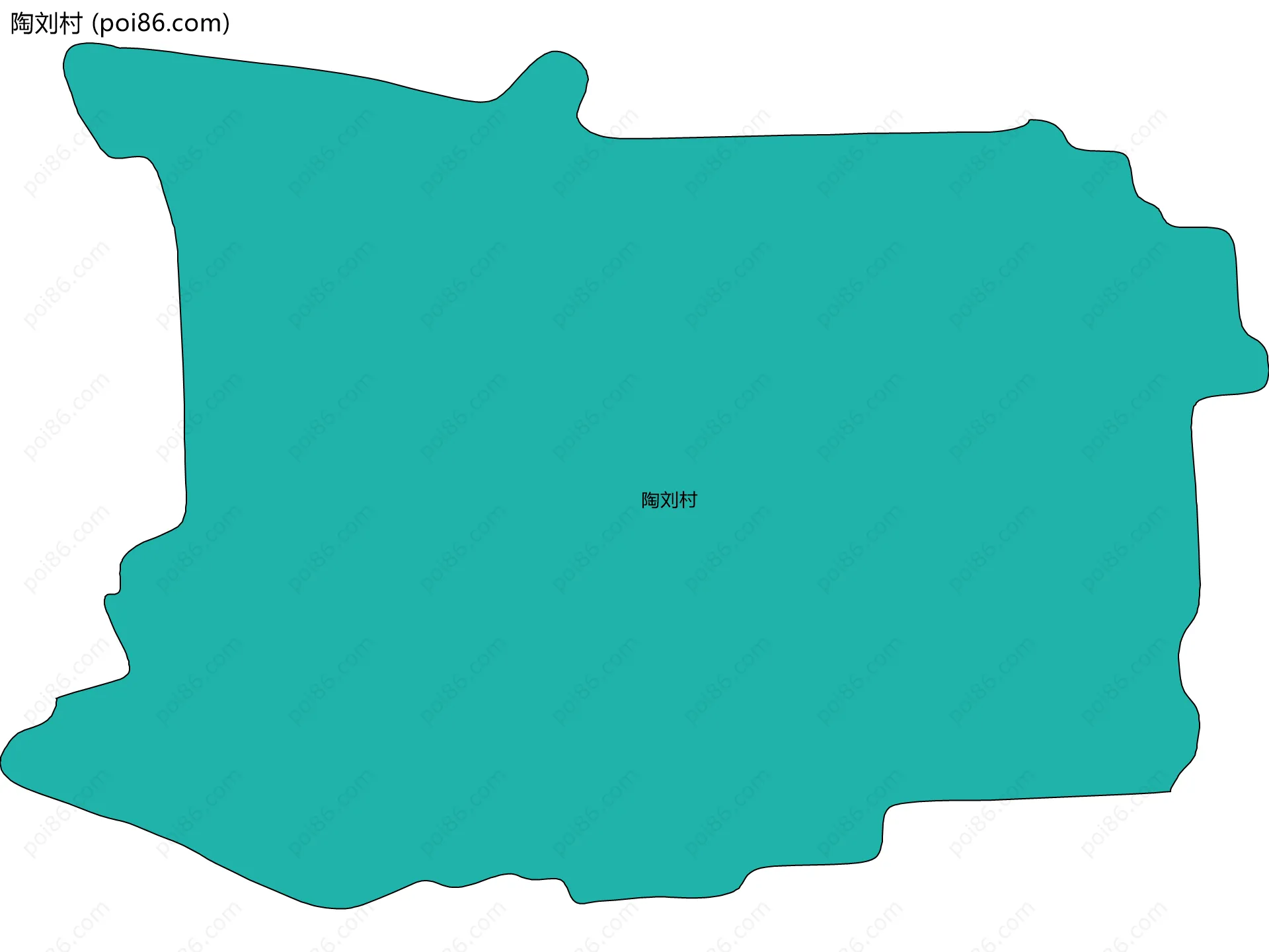 陶刘村边界地图